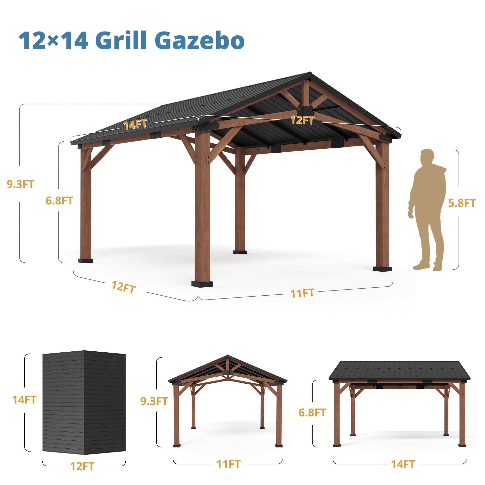 Yurevna TL-015-1ALS Wood-Resin-Gazebos - View #8