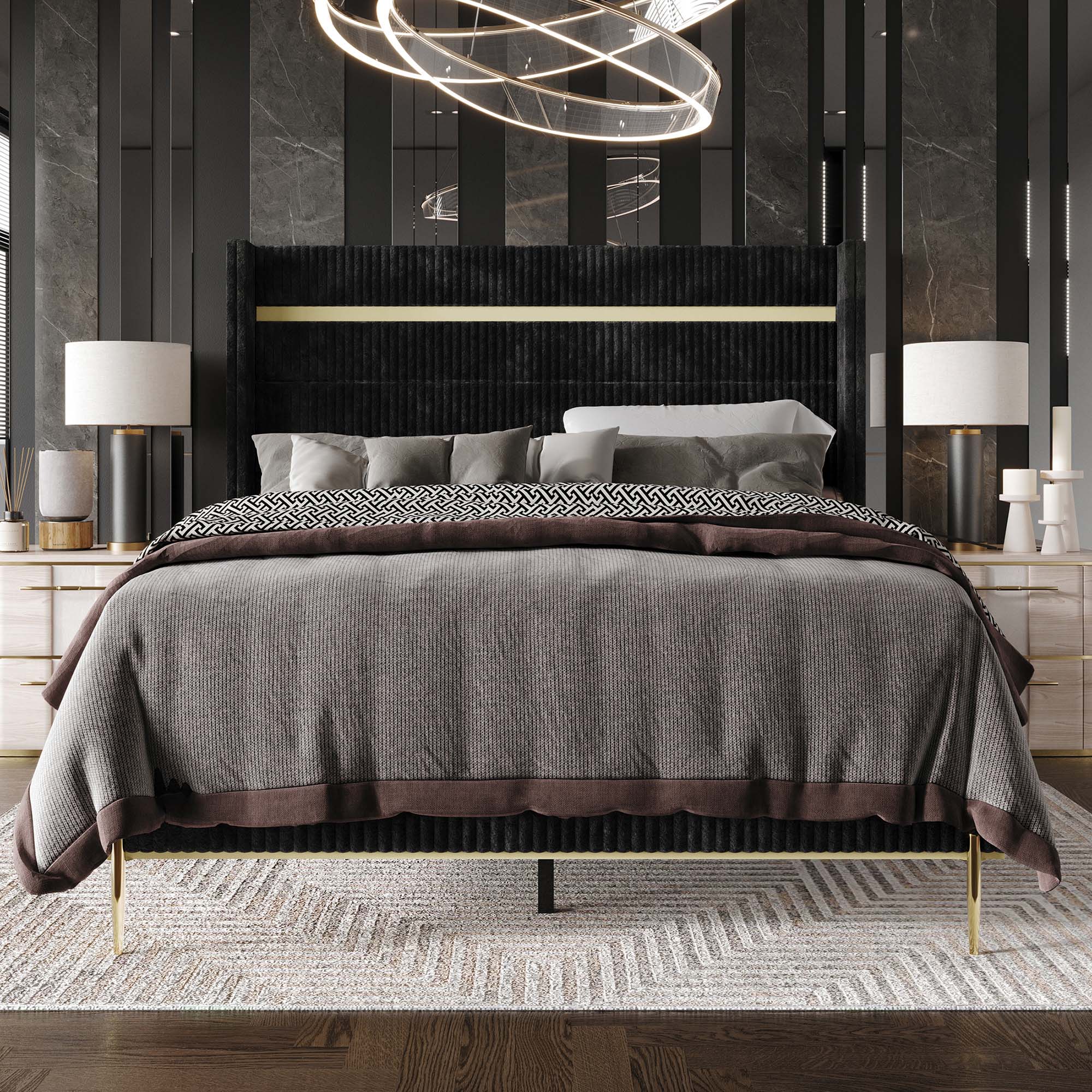 CasePiece C8406QUB-BK-VV beds - View #2