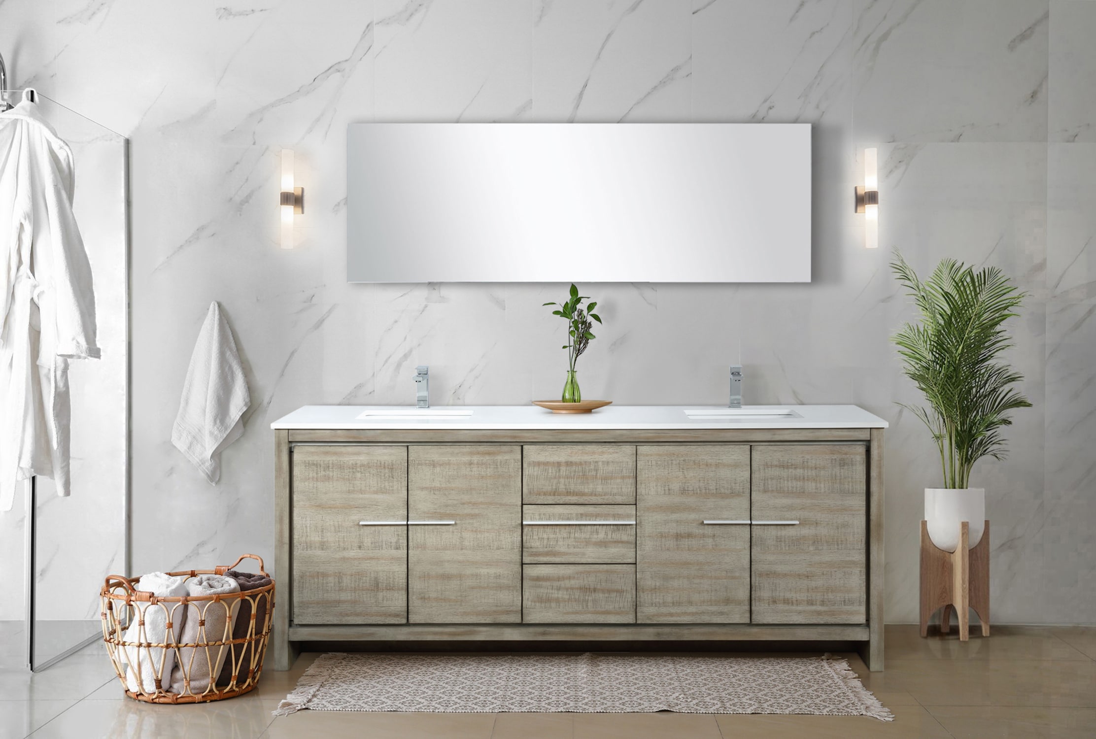 Lexora LLF80DKSODM70FCH Bath-Vanity-Combo - View #10