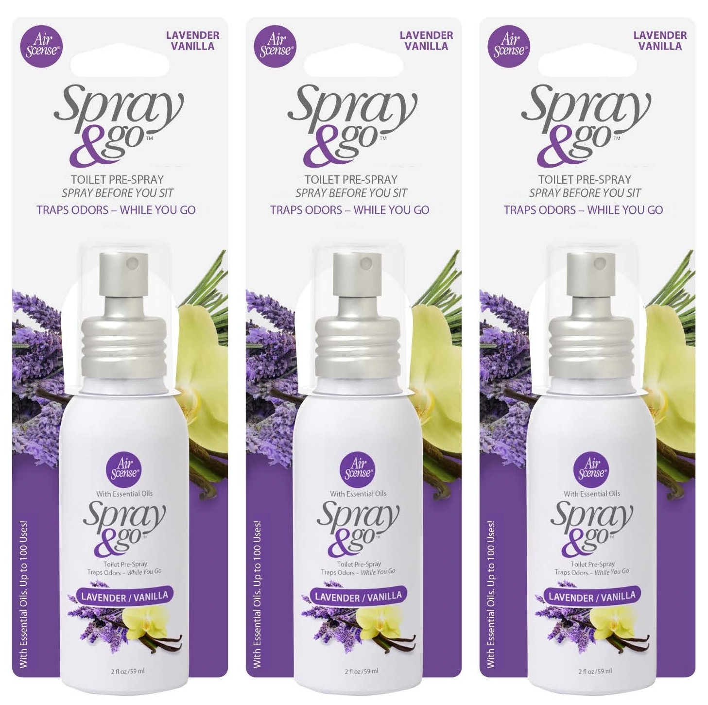 Air Scense 2-fl oz Lavender Vanilla Dispenser Air Freshener (3-Pack) in the Air  Fresheners department at