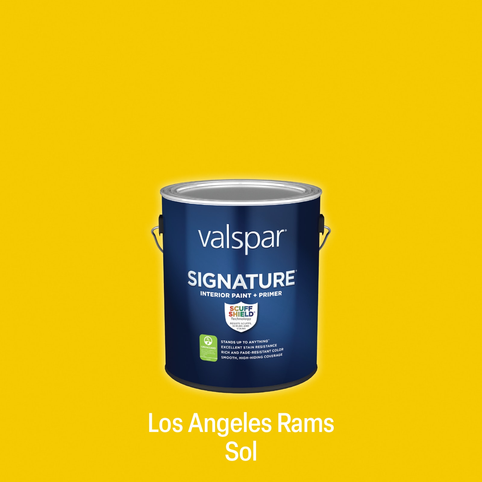 Valspar LAC GOLD-5638959 Signature Satin Los Angeles Chargers Gold Latex Interior Paint Paint + Primer ( 1-gallon )