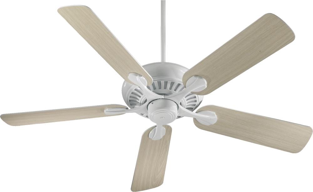 Quorum International 91525-6 Pinnacle 52-in White Indoor Ceiling Fan (5-Blade)
