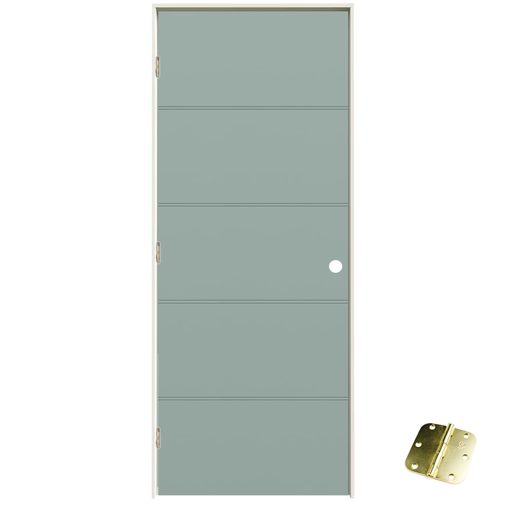 RELIABILT 32-in x 80-in Arctic Ice Hollow Core Flush Right Hand ...