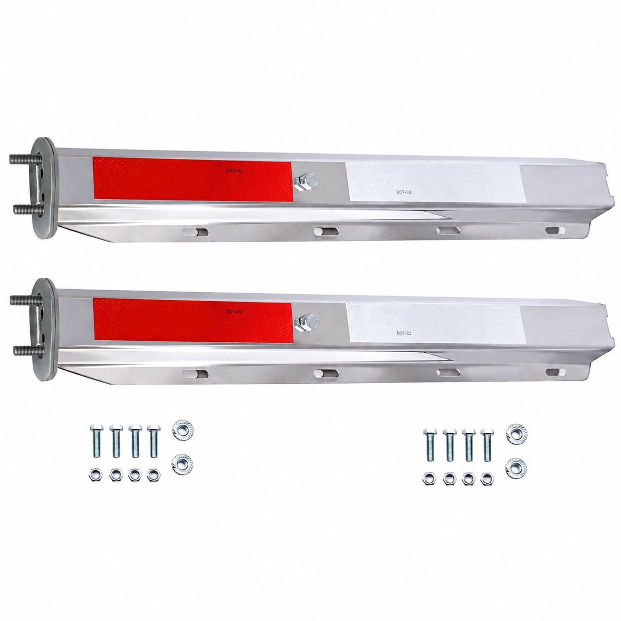 Aoibox  2 1 2 Bolt Spacing Straight Mud Flap Hangers For Semi Truck Mud Flaps Brackets Stainless Steel Mud Flaps Semi