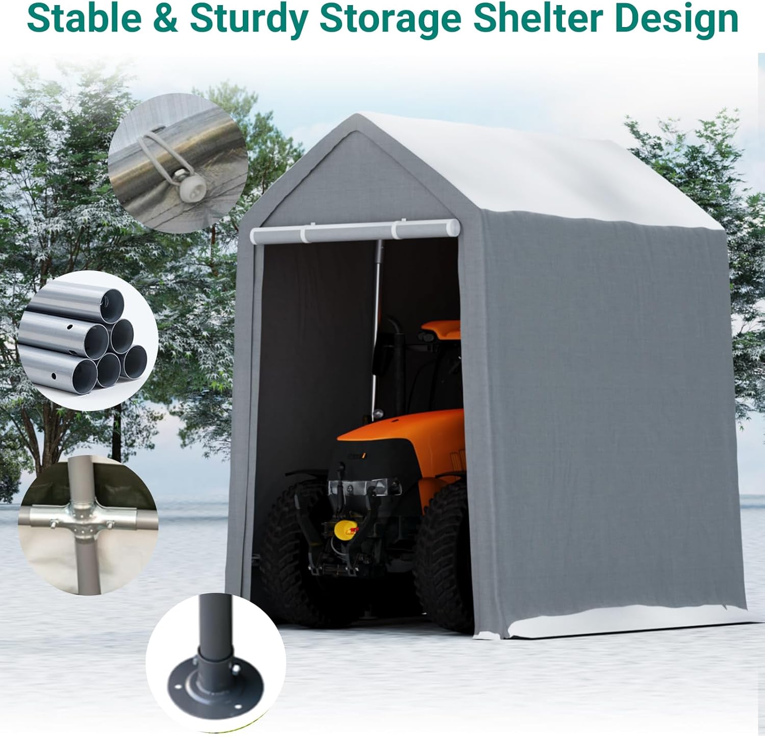 Qeetex DYQ-PHO-11EIEBAR Carport-Covers - View #3