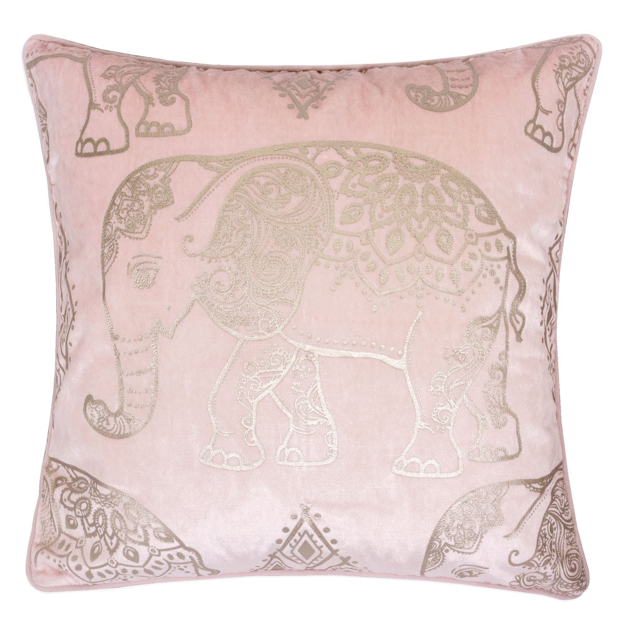 LuXeo 20-in x 20-in Blush Square Indoor Decorative Pillow