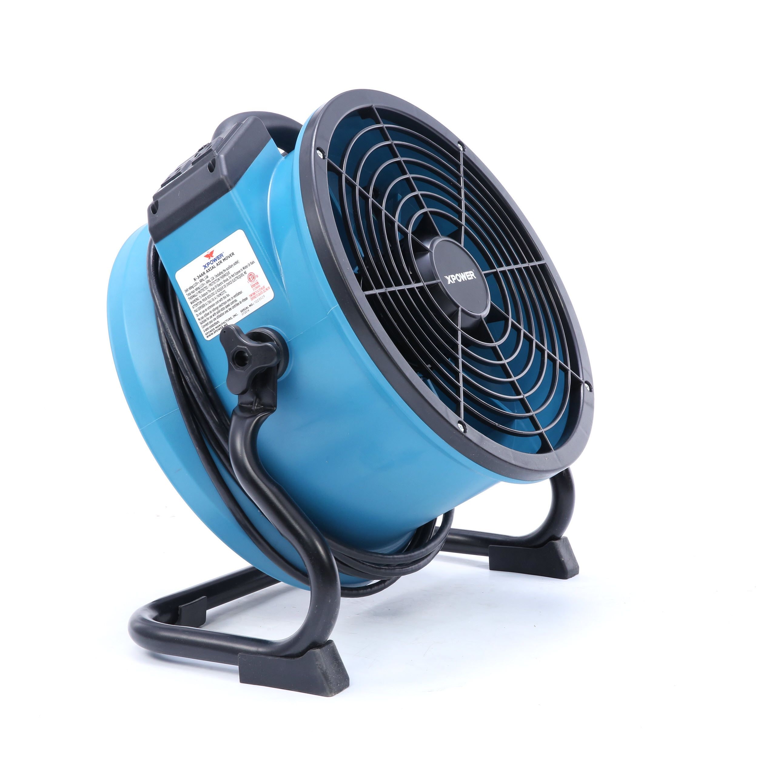 Details about   XPOWER X-34AR 1/4 HP Industrial Sealed Motor Axial Fan Floor Air Mover w Outlets