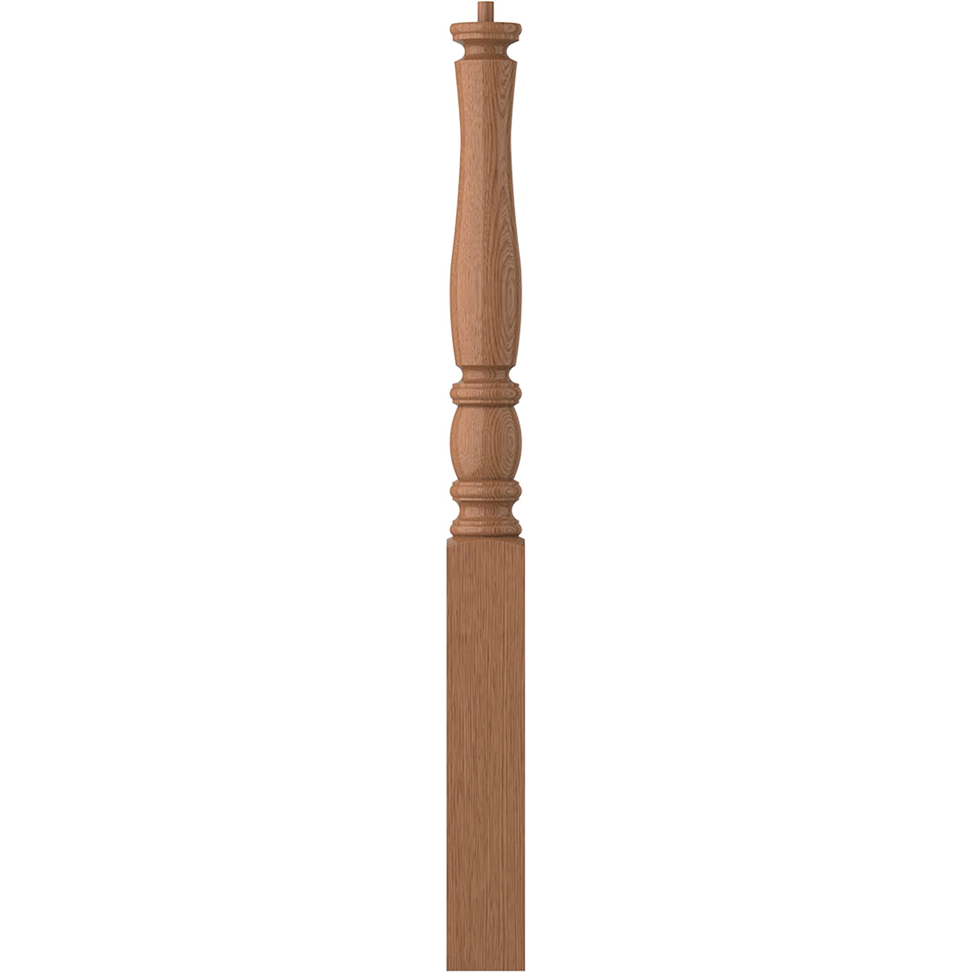 L.J. Smith Stair Systems LJP-3310-WO Briarcliffe 3.5-in x 43-in Unfinished White oak Starting Stair Newel Post