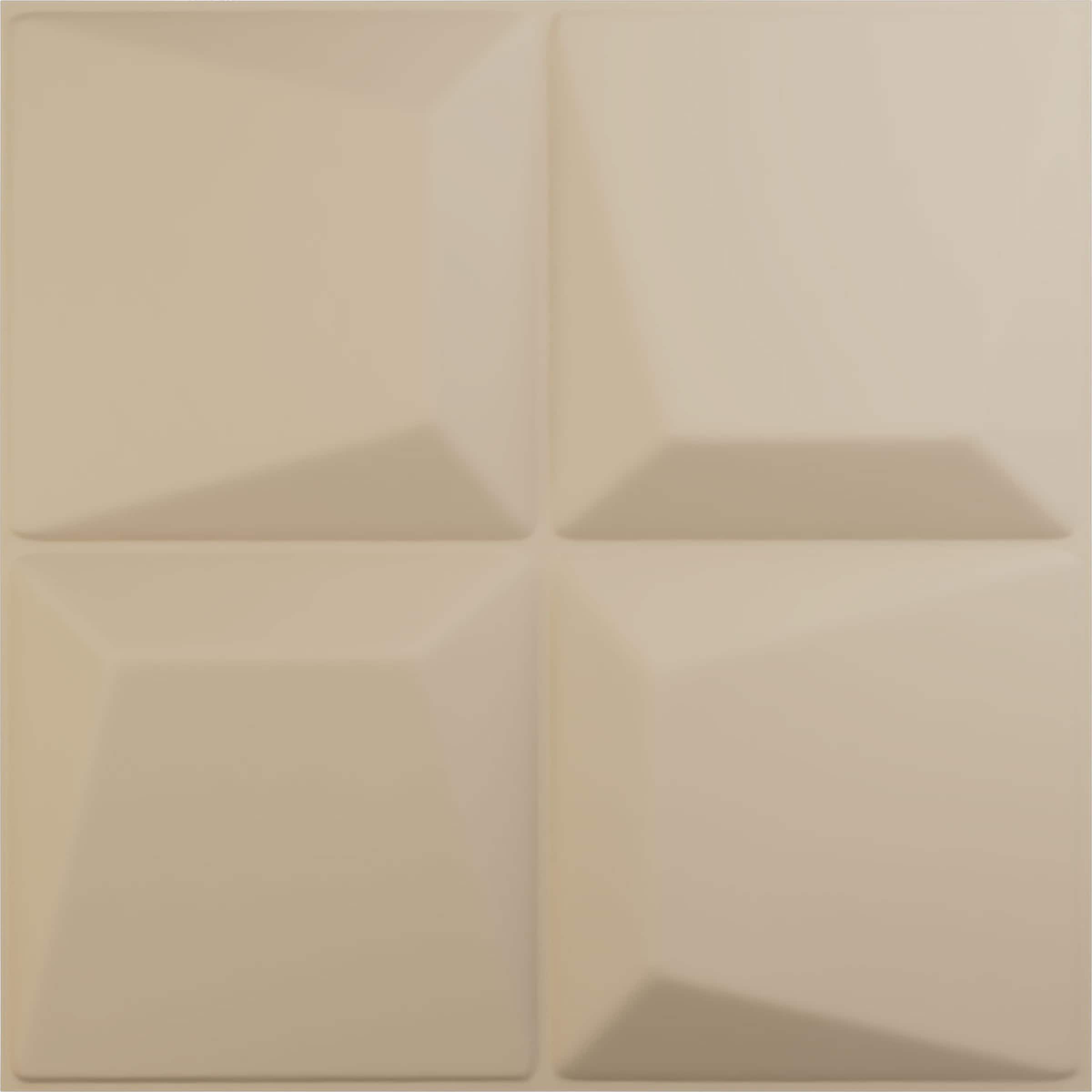 Ekena Millwork WP20X20TEGBE-CASE-12 19-5/8-in x 19-5/8-in Embossed Paintable/Stainable Brown/Tan PVC Wall Panel ( 12 -Pack, Covers 32.04 )