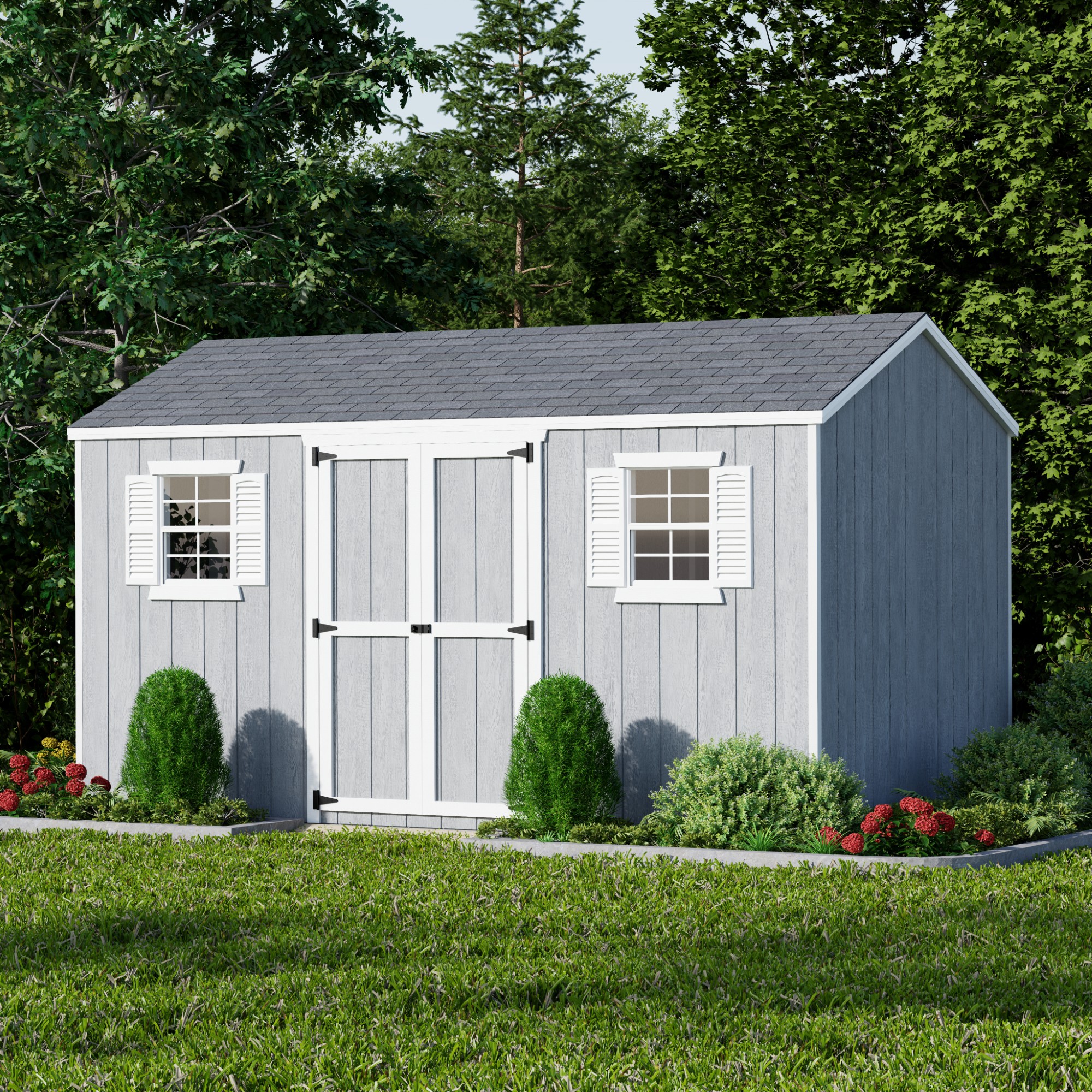 Little Cottage Co 8X14 VWS-PC Wood-Storage-Buildings - View #2