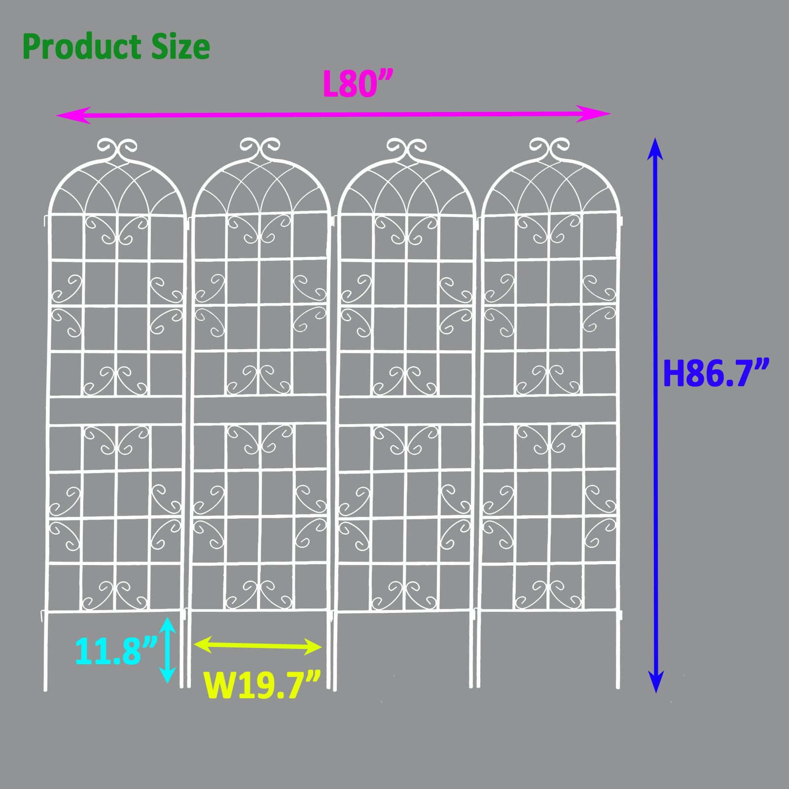 Damerin ZLY-21F Garden-Trellis - View #2