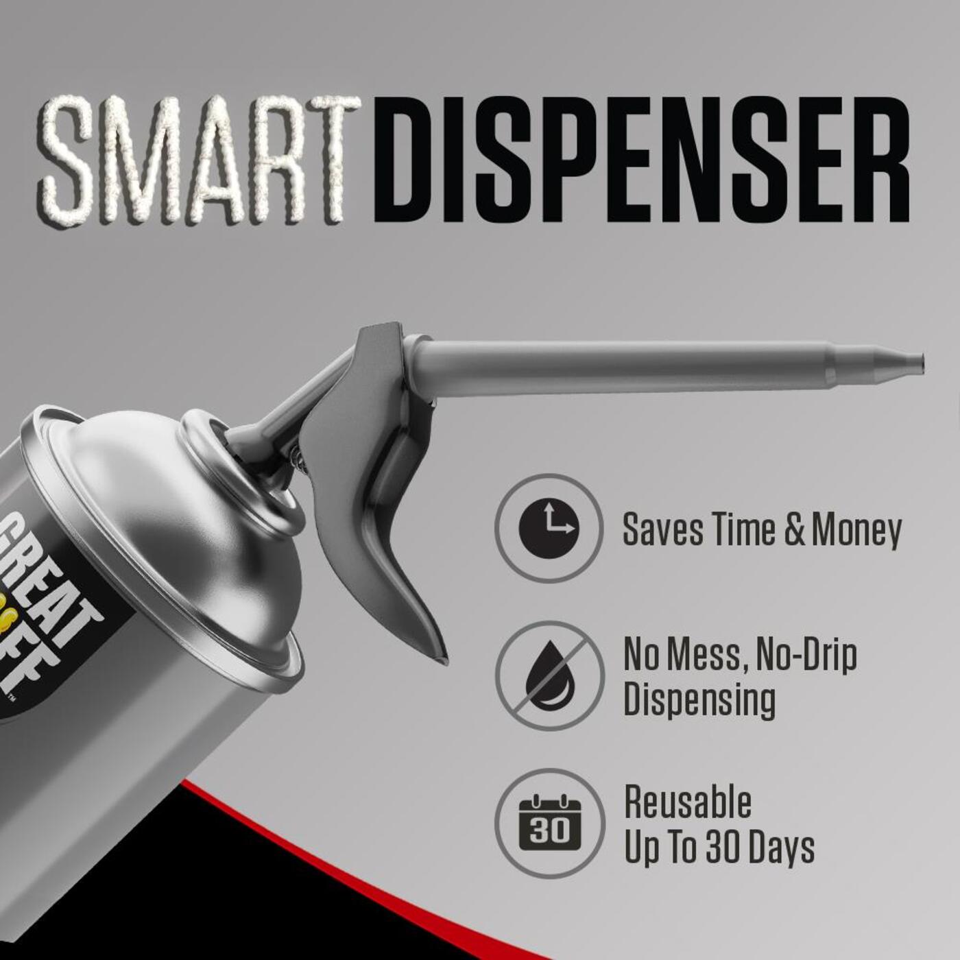 GREAT STUFF Multipurpose Black 12-oz Smart Dispenser Indoor/Outdoor Spray Foam Insulation