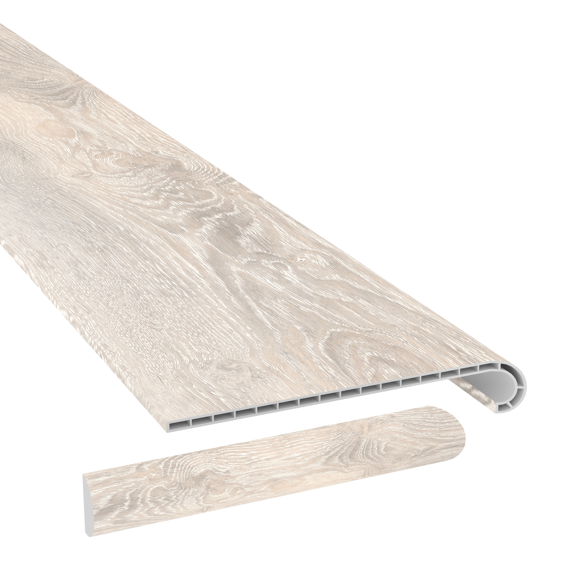 CALI 7914500321 Gray 1.73-in T x 12.2-in W x 49.8-in L PVC Bullnose