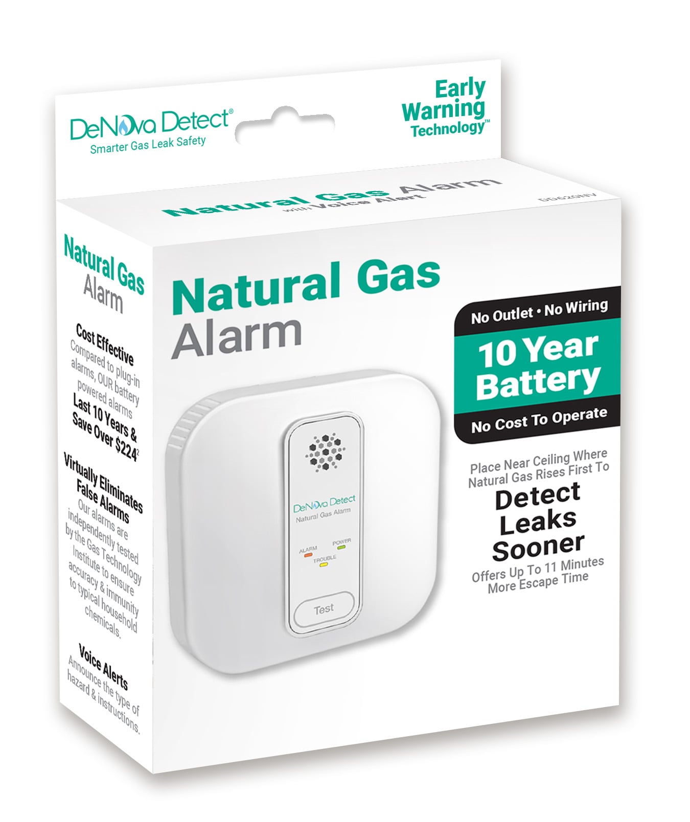 10-Year Battery-operated Natural Gas with Voice Alert