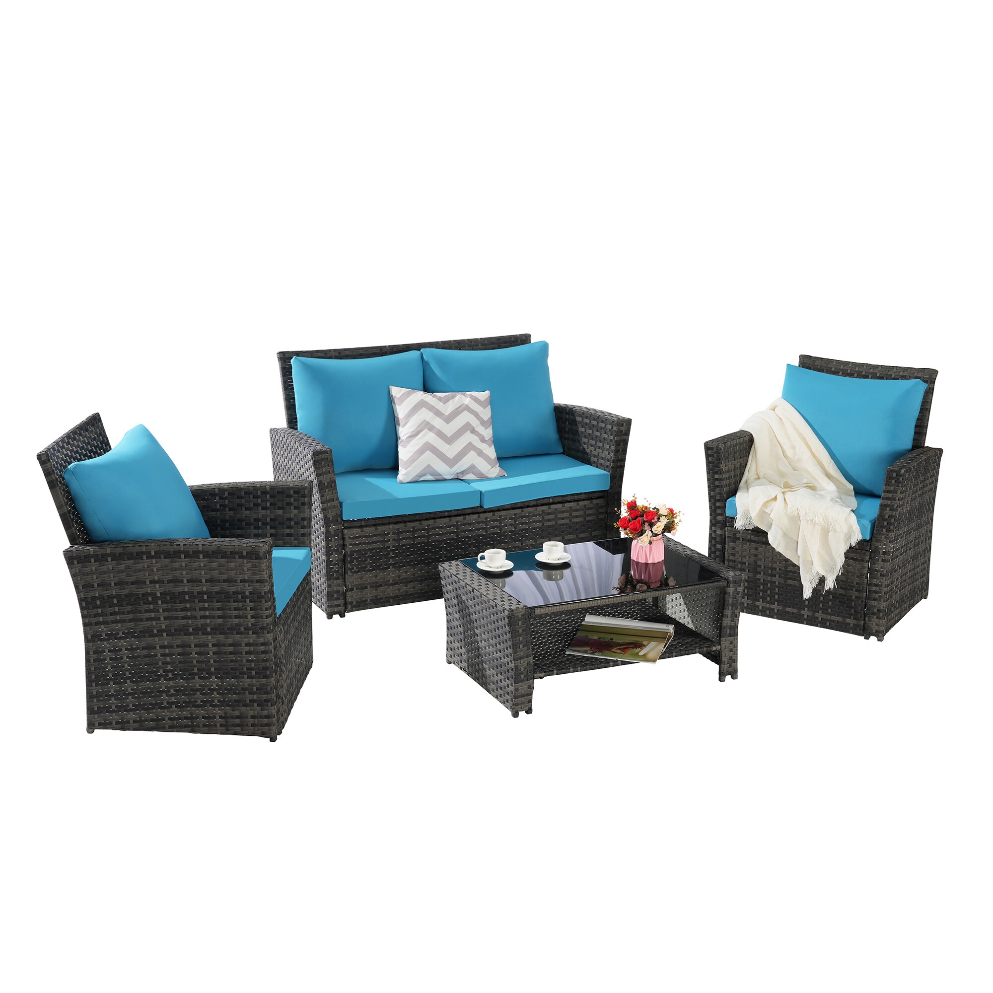 SINOFURN SYB670027BL Patio-Conversation-Sets - View #3