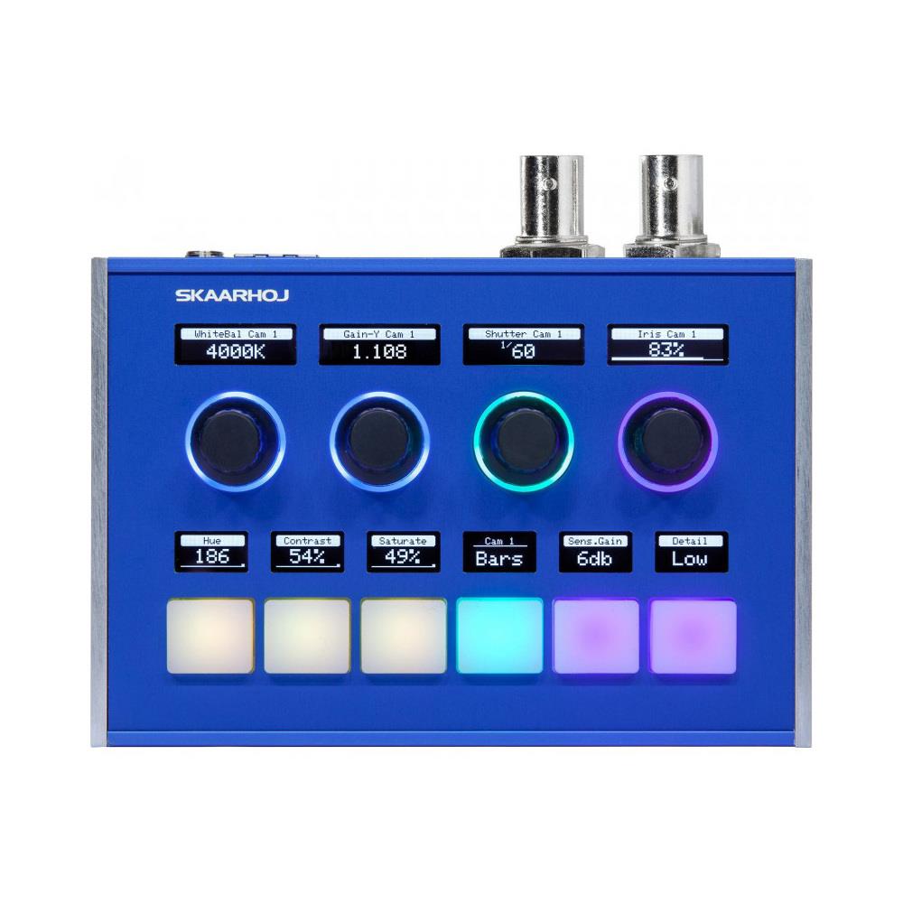  TCNCD389199 Skaarhoj SKA-INLINE-10-V1 Inline 10 Modular Controller- 6 Four Way Buttons and 4 Encoders in a Utility Panel
