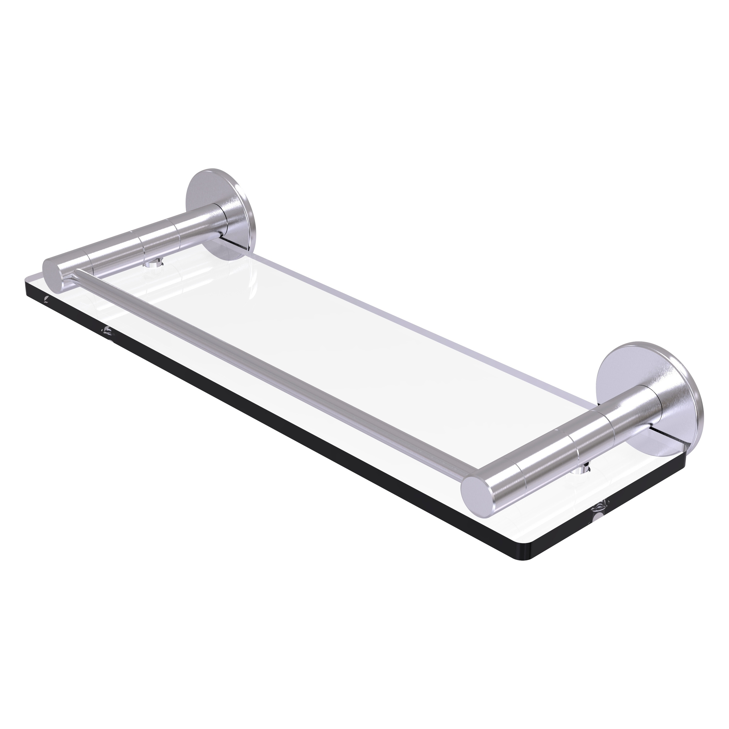 Allied Brass FR-1/16G-SCH Fresno Satin Chrome Wall mount Bathroom Shelf ( 16-in x 2-in x 5-in )