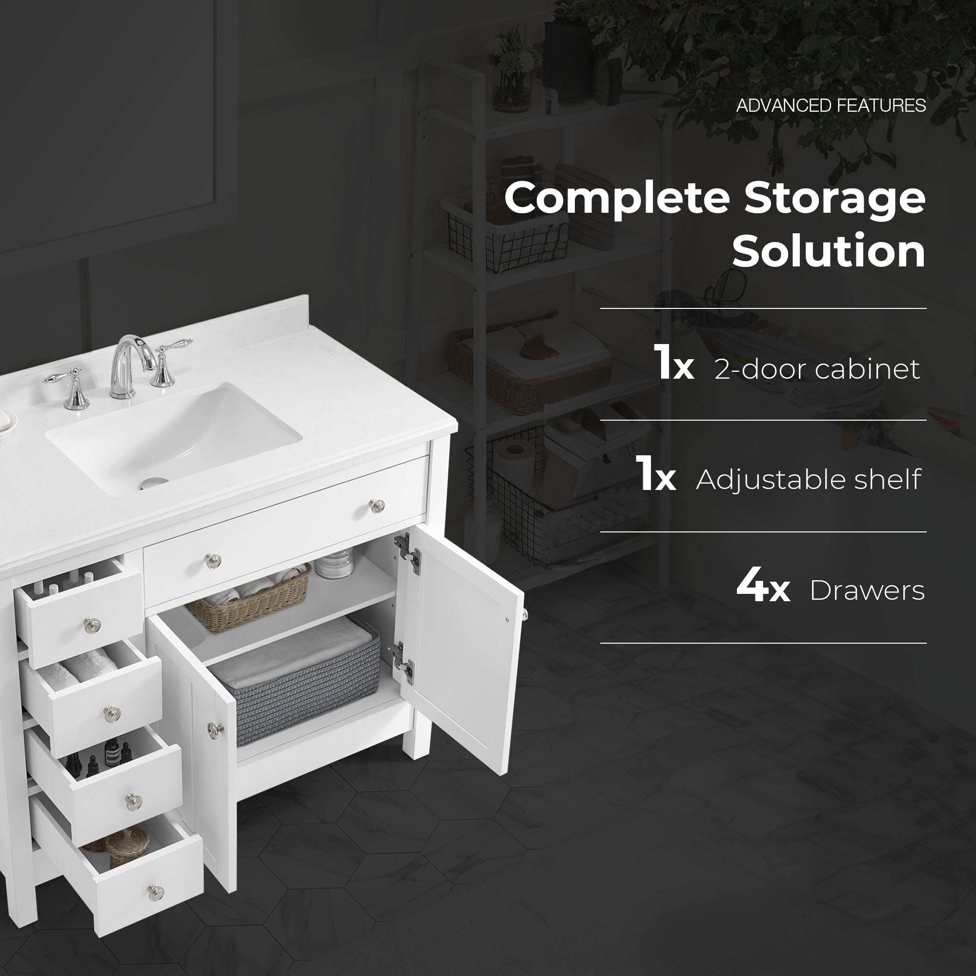 OVE Decors NEWCASTLE-42WH Bath-Vanity-Combo - View #11