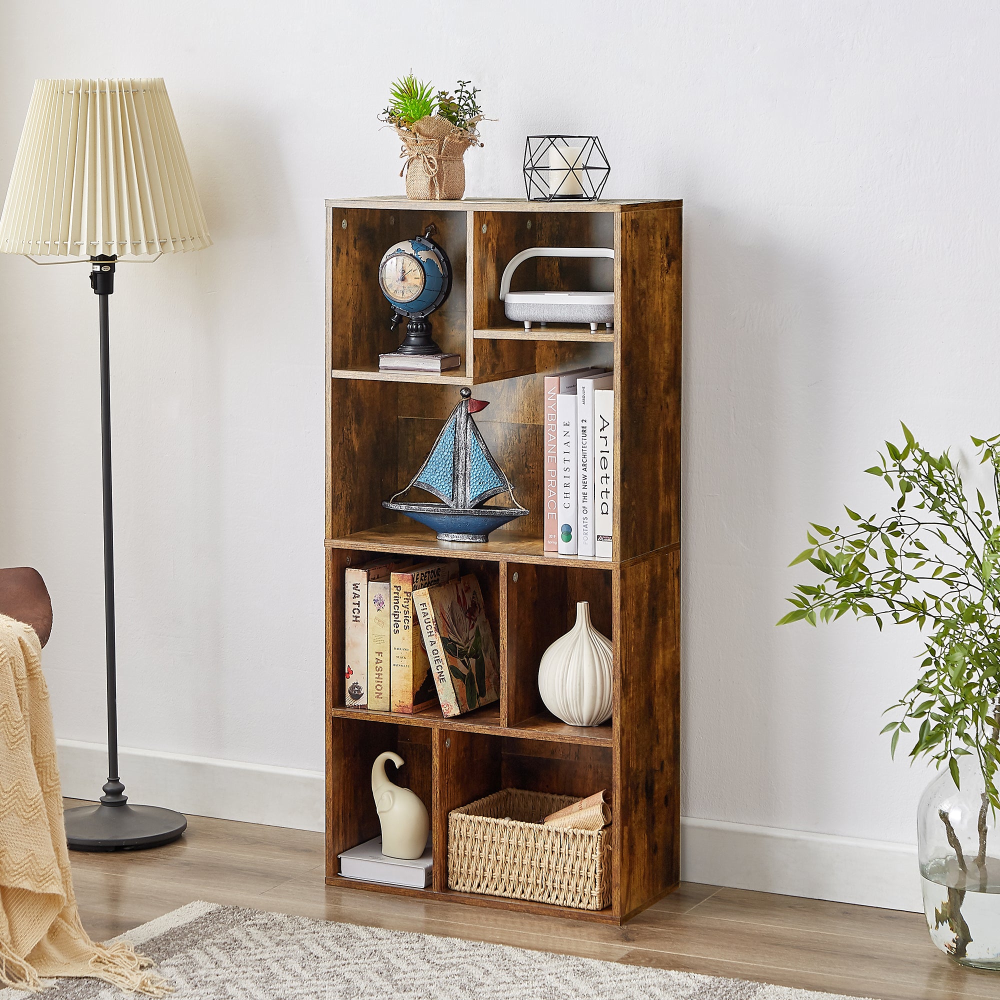 Vecelo LOE-B11-BRN bookcases - View #2