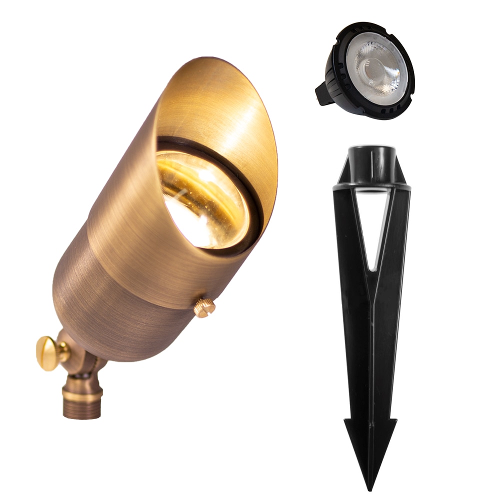 VOLT Outdoor Lighting 5-Watt Bronze Low Voltage Hardwired LED Spot Light in  the Spot & Flood Lights department at