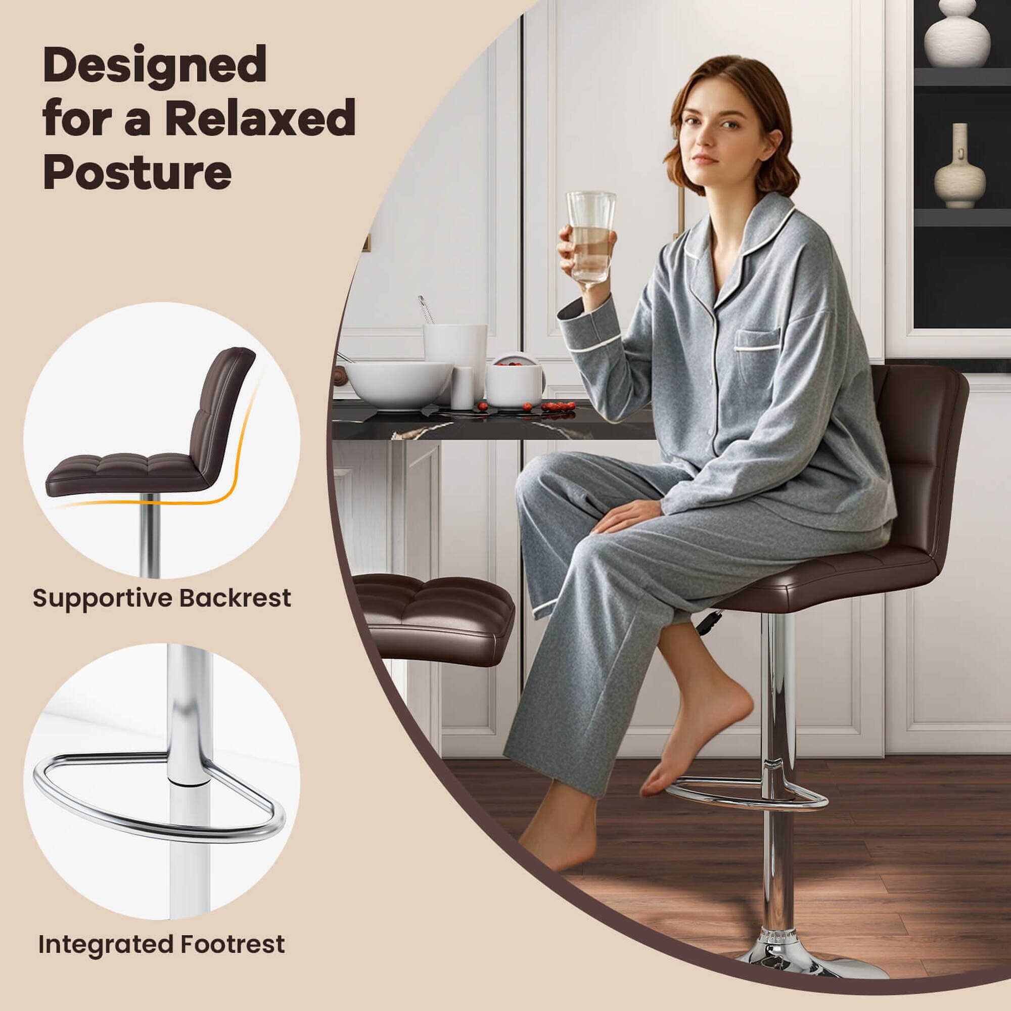 Costway HCST04292 stools - View #6