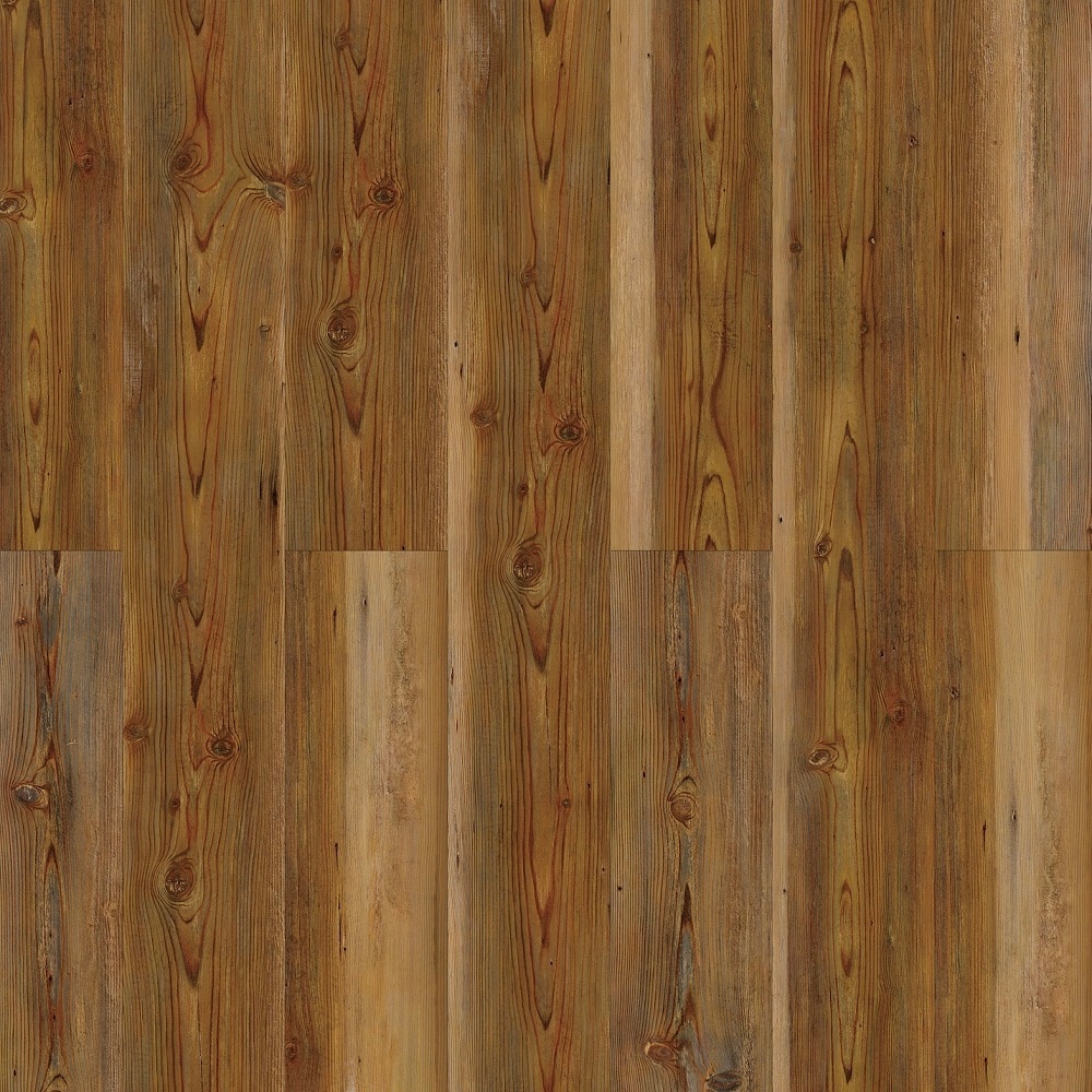 Deco Products AR106 HYDROSTOP Golden Pine Brown Wood look 20-mil x 7-in W x 48-in L Waterproof and Water Resistant Interlocking Luxury Vinyl Plank Flooring ( 23.64-sq ft Carton )