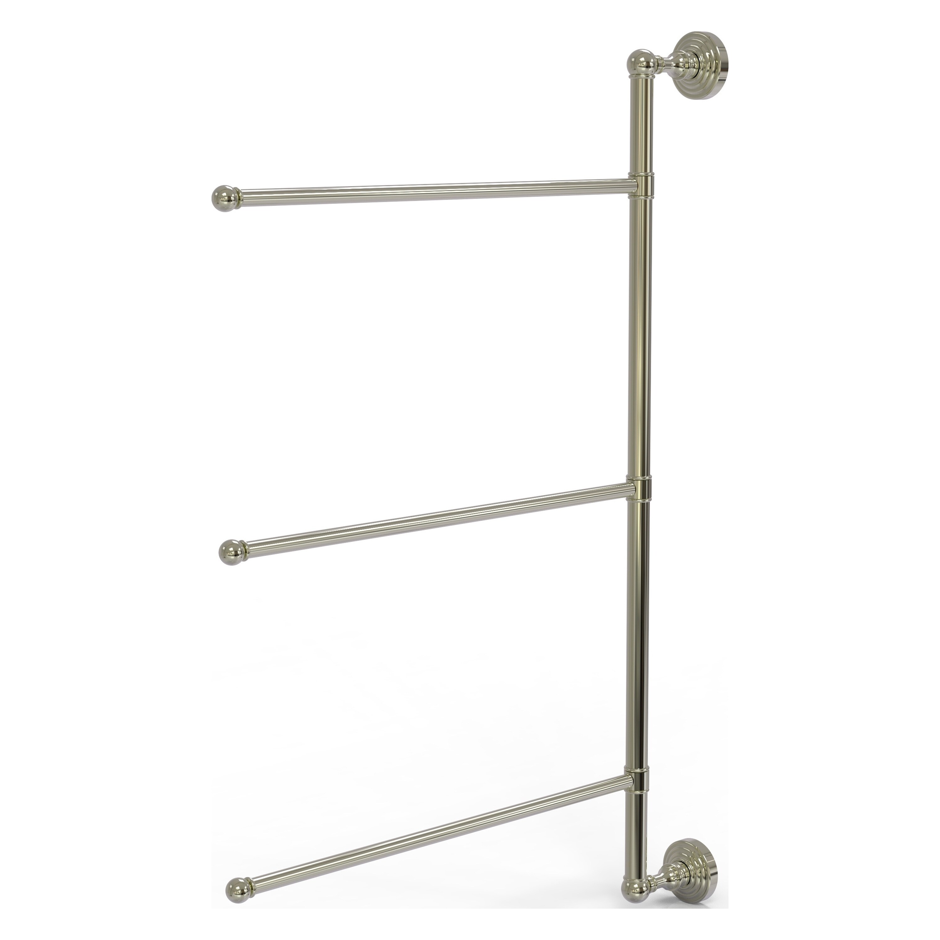 Allied Brass WP-27/3/16/28-PNI Waverly Place 28-in Polished Nickel Wall mount Single Towel Bar