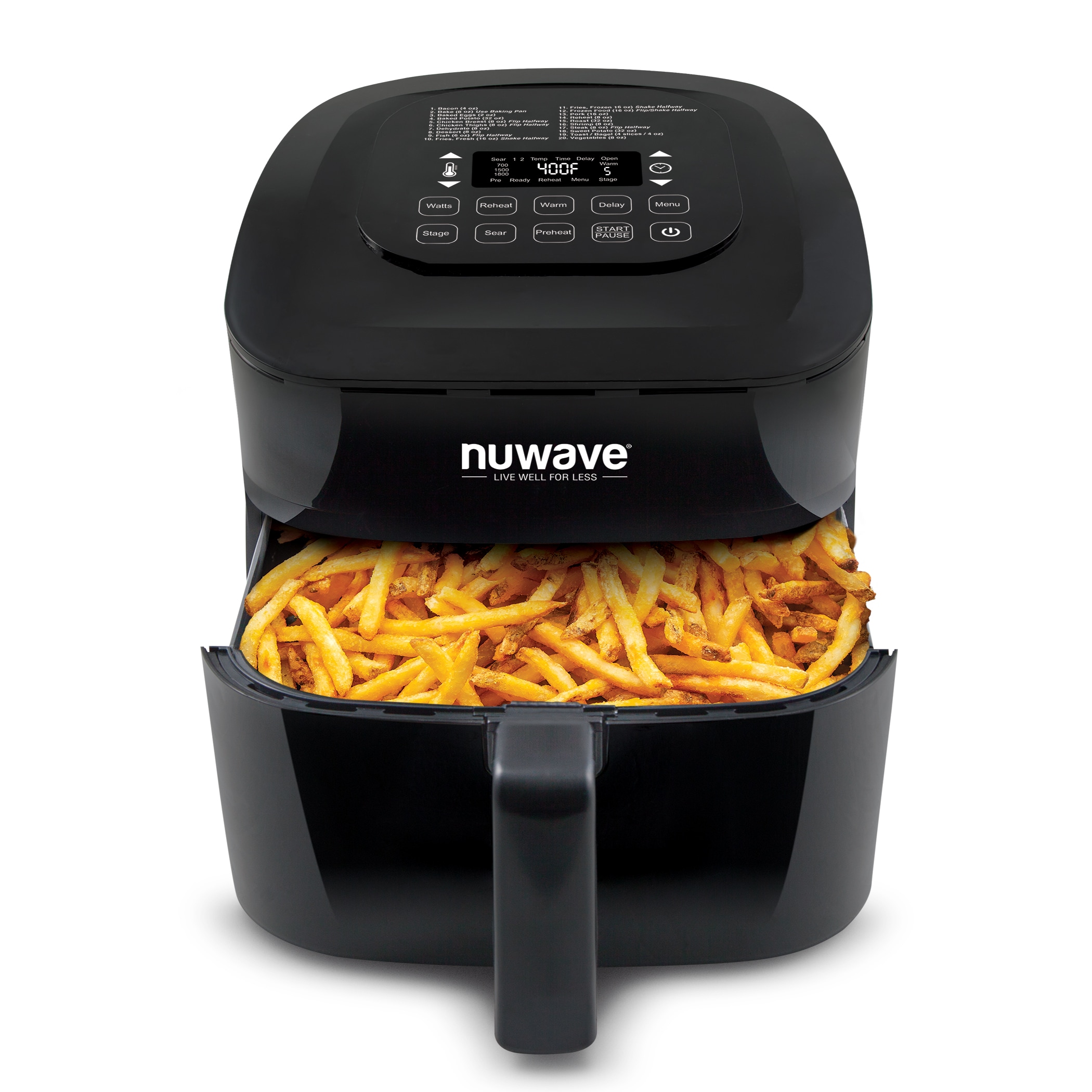 NuWave Brio Healthy Digital Air Fryer w/ 12 Ceramic Fry Pan