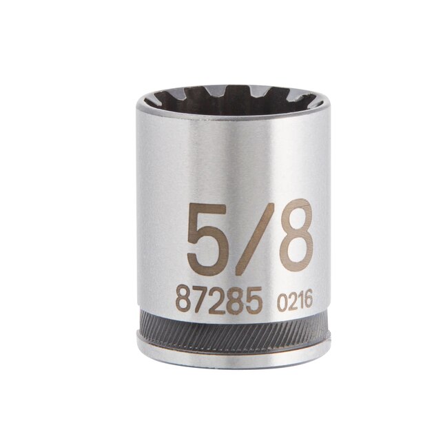 Kobalt Universal Standard (SAE) 1/2-in Drive Spline 5/8-in Shallow Socket Kobalt Universal Standard (SAE) 1/2-in Drive Spline 5/8-in Shallow Socket