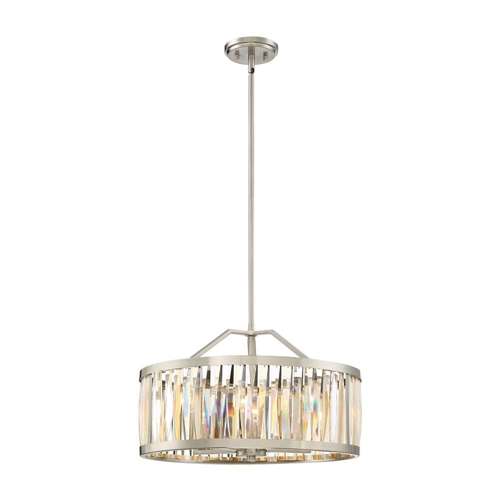 Quoizel PCBL2821BN Ballet 3-Light Crystal Chrome Transitional Square Outdoor Hanging Pendant Light