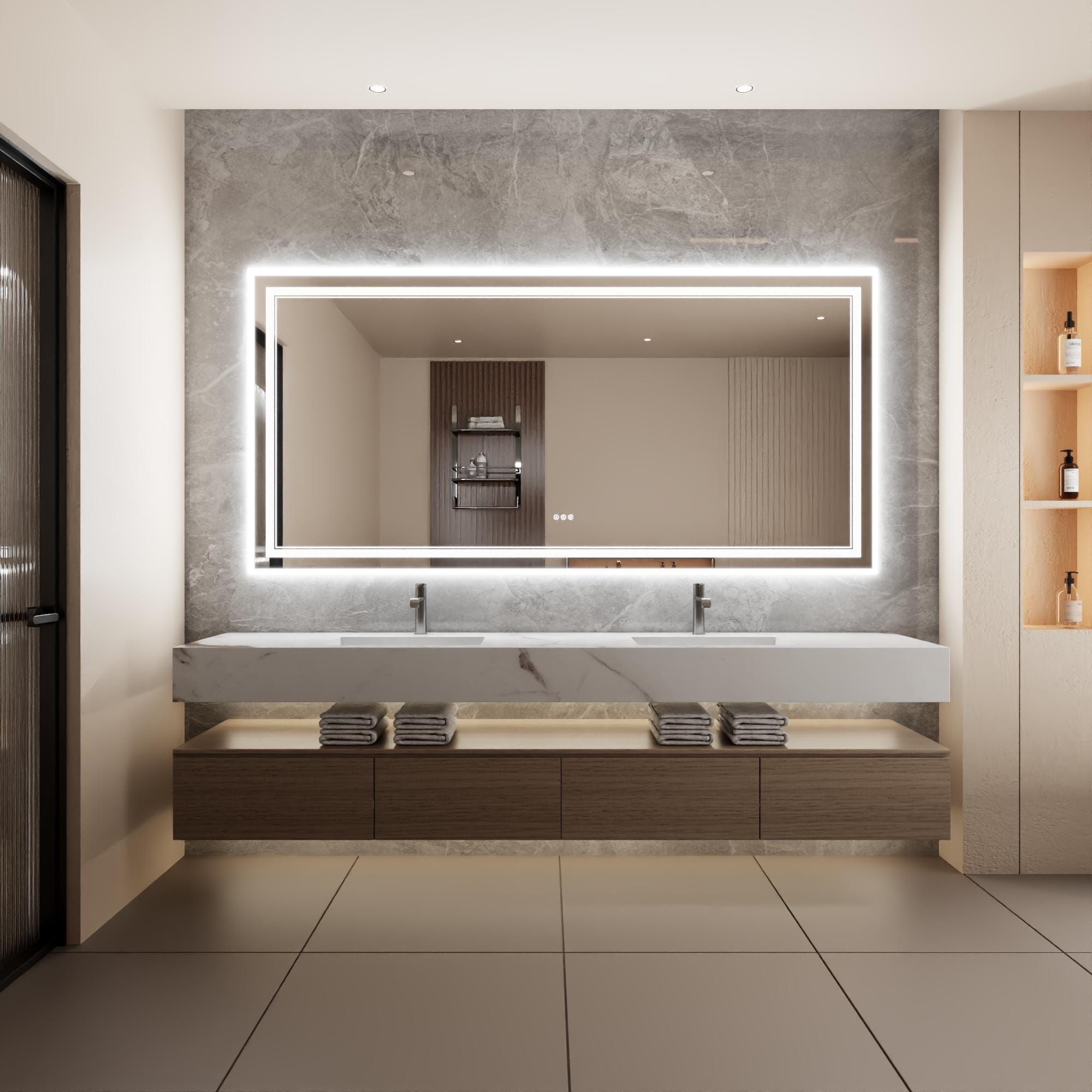 Bayfeve BFXB-17S4084-MIR Framed-Bath-Mirrors - View #5