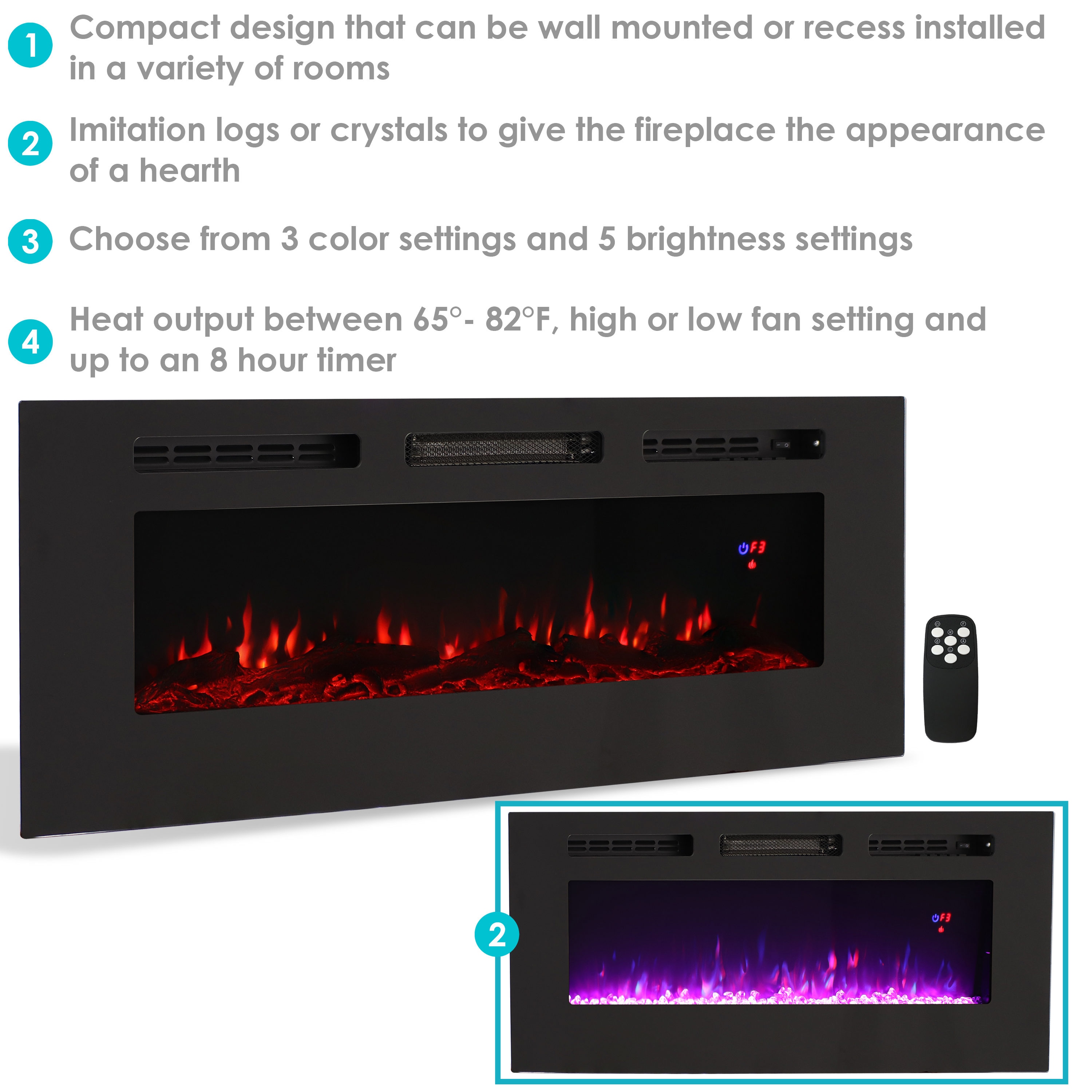 Sunnydaze Decor LOE-374 Electric-Fireplaces - View #8