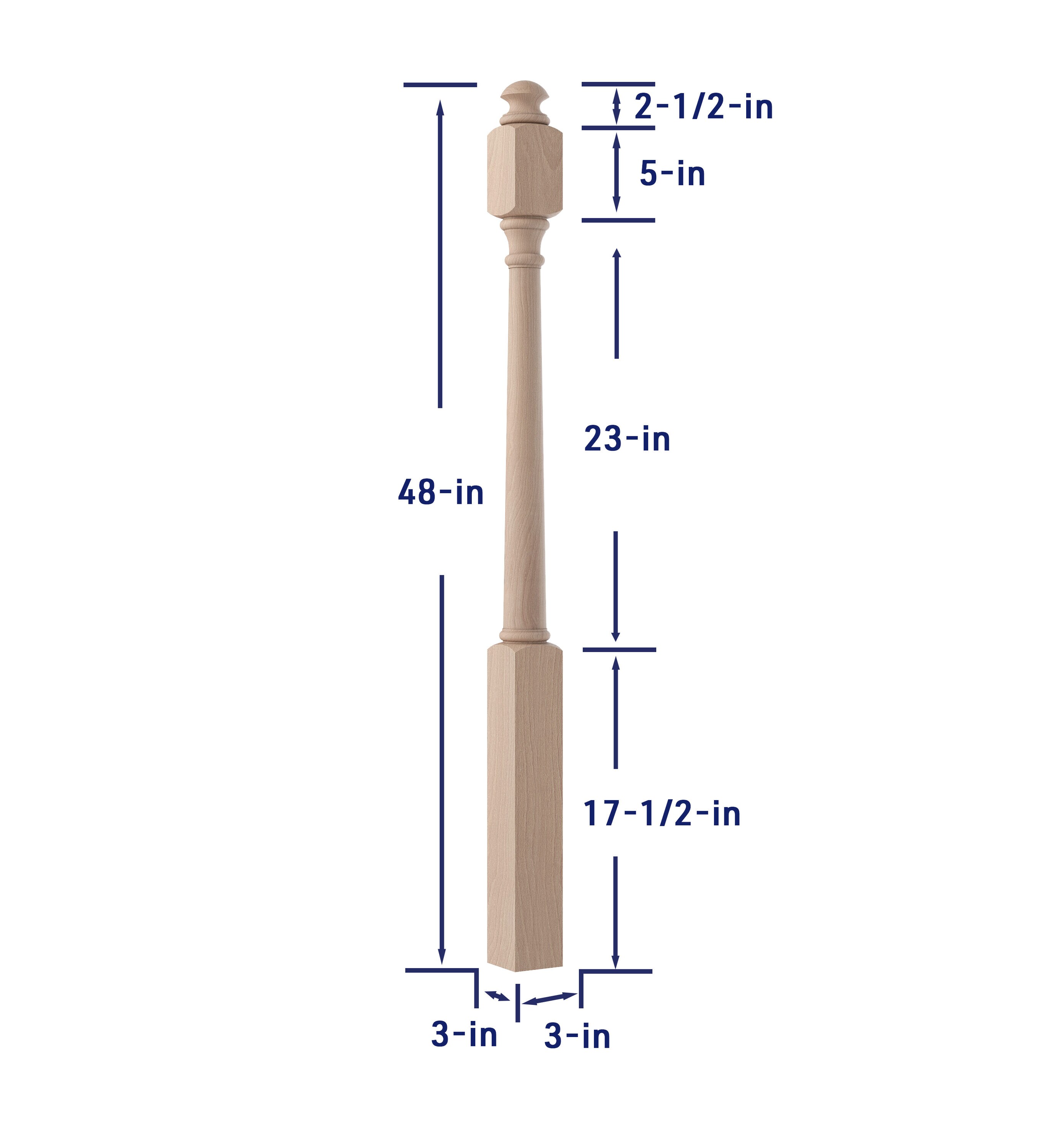 Crown Heritage 4434040 Interior-Stairpart-Newel-Posts - View #4