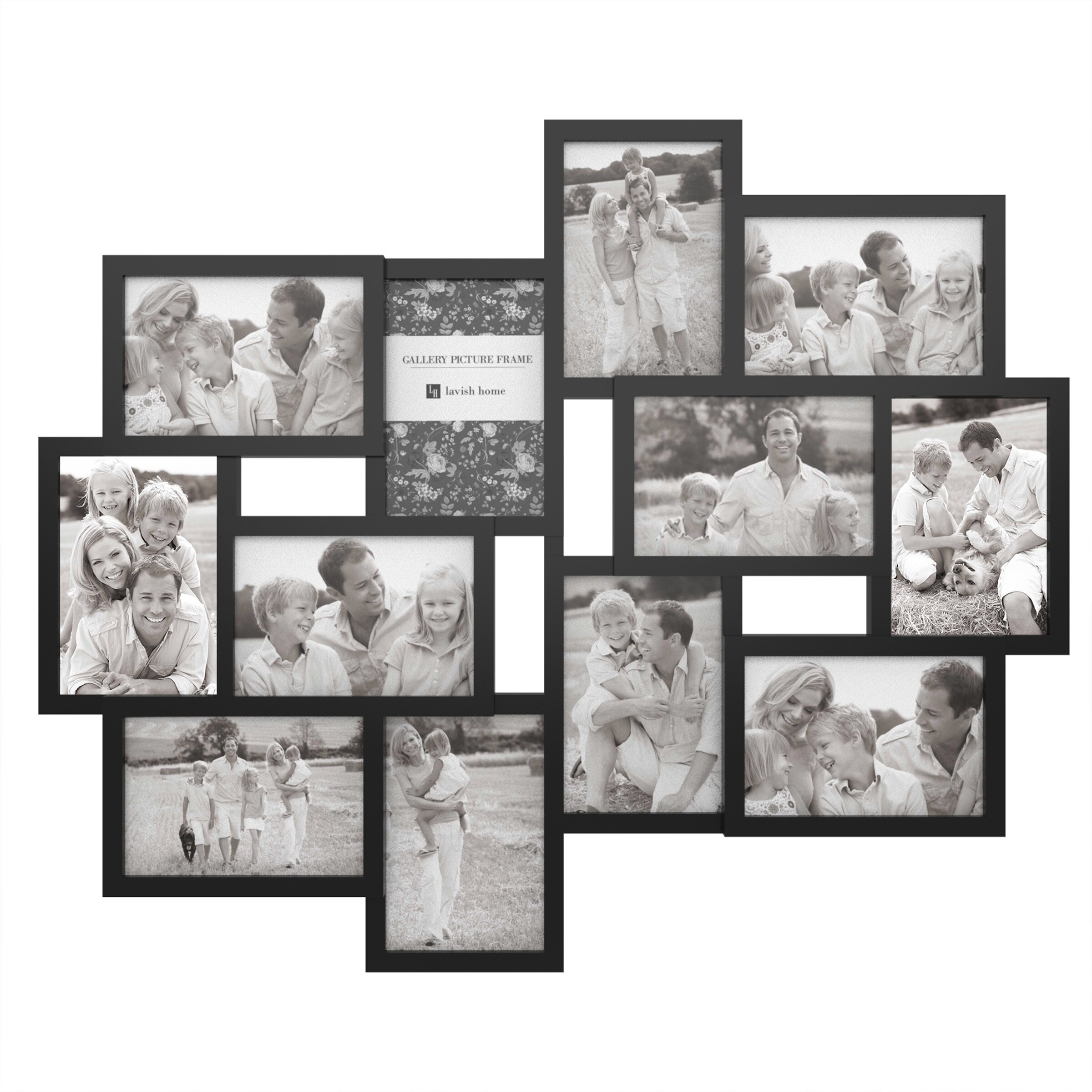 Printed Photo Collage Personalized Family 4x6 Tabletop Frame - Vertical