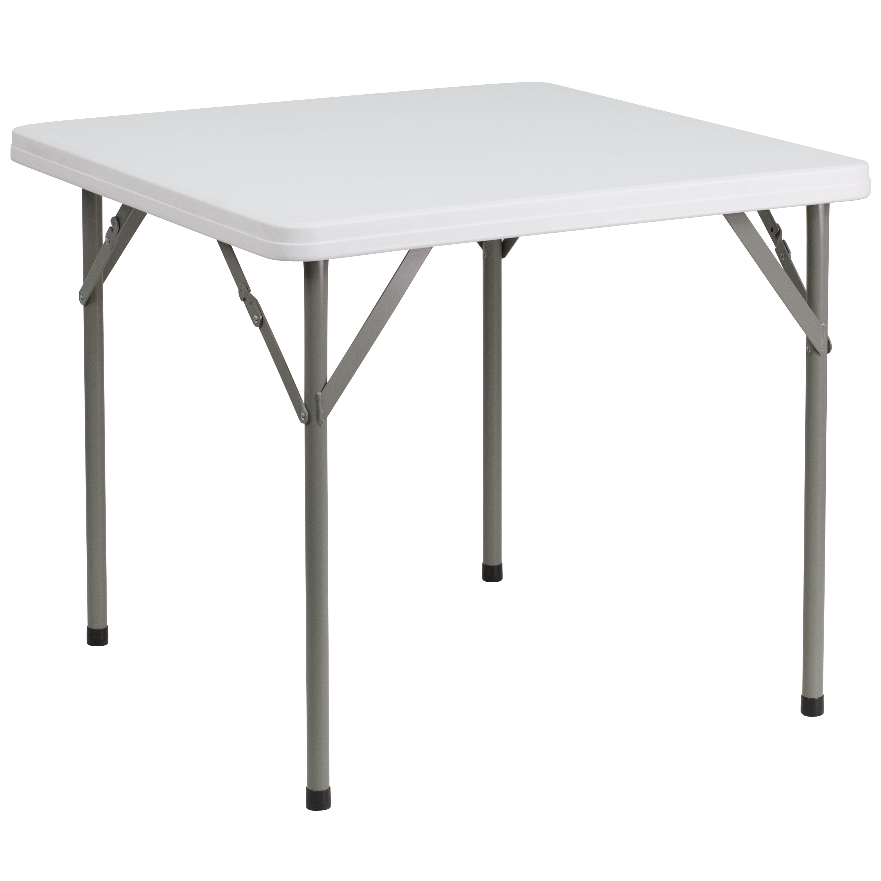Flash Furniture 847254079310 2.85-ft x 2.85-ft Indoor Square Plastic White Folding banquet table 4 -Person