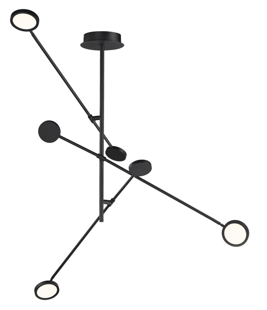 ET2 E23292-BK Paddle 3 -Light Black Modern/contemporary Geometric Integrated LED Large (larger than 22 inches) Outdoor Hanging Pendant light