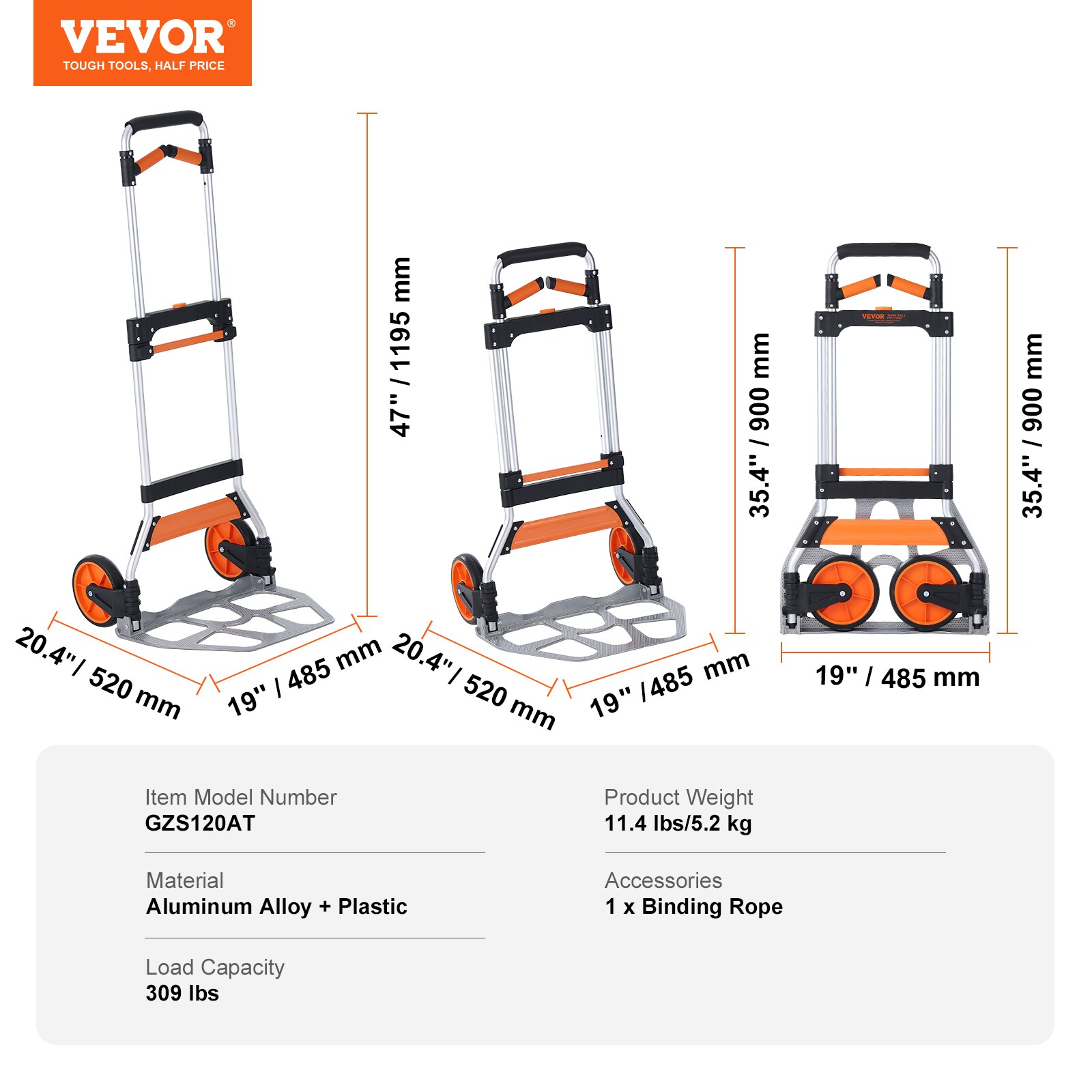 VEVOR KZDSTHC500B01UEHNV0 Dump-Cart - View #8