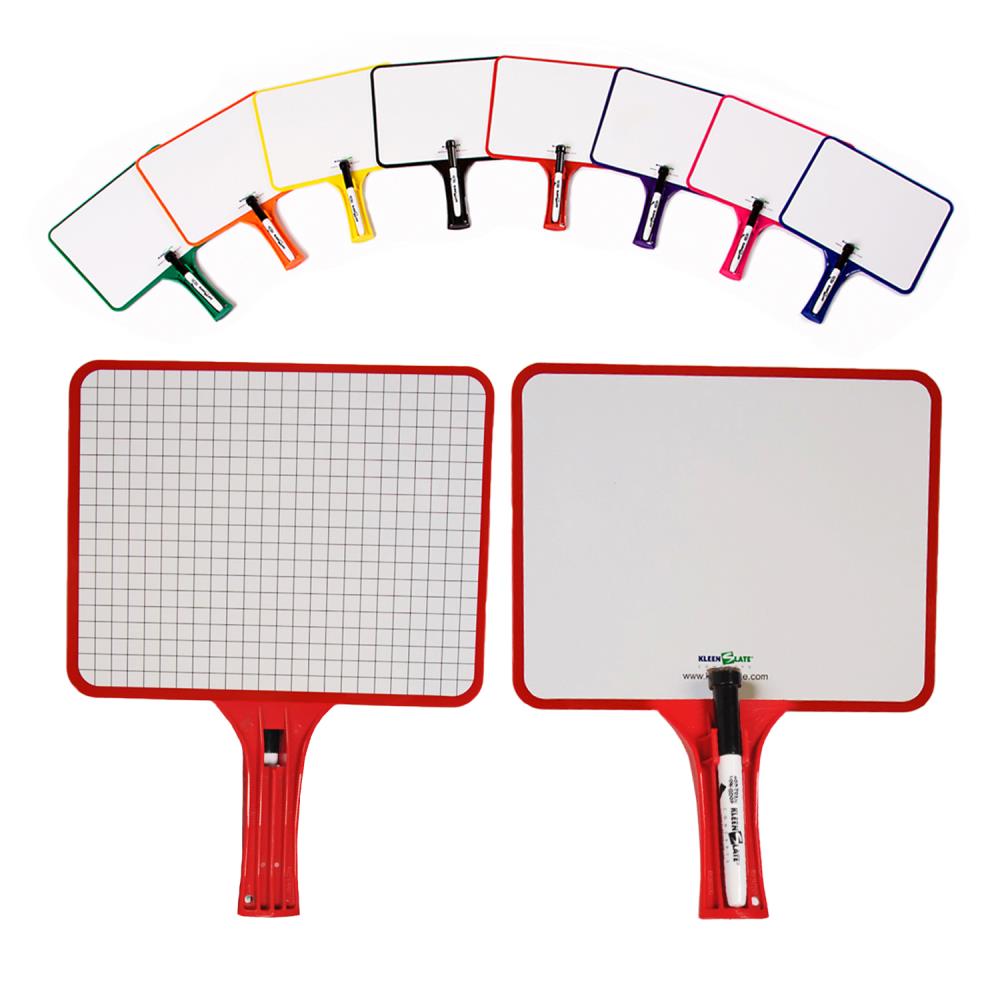 Details about   KLEENSLATE ROUND 2PK DRY ERASE PADDLES 