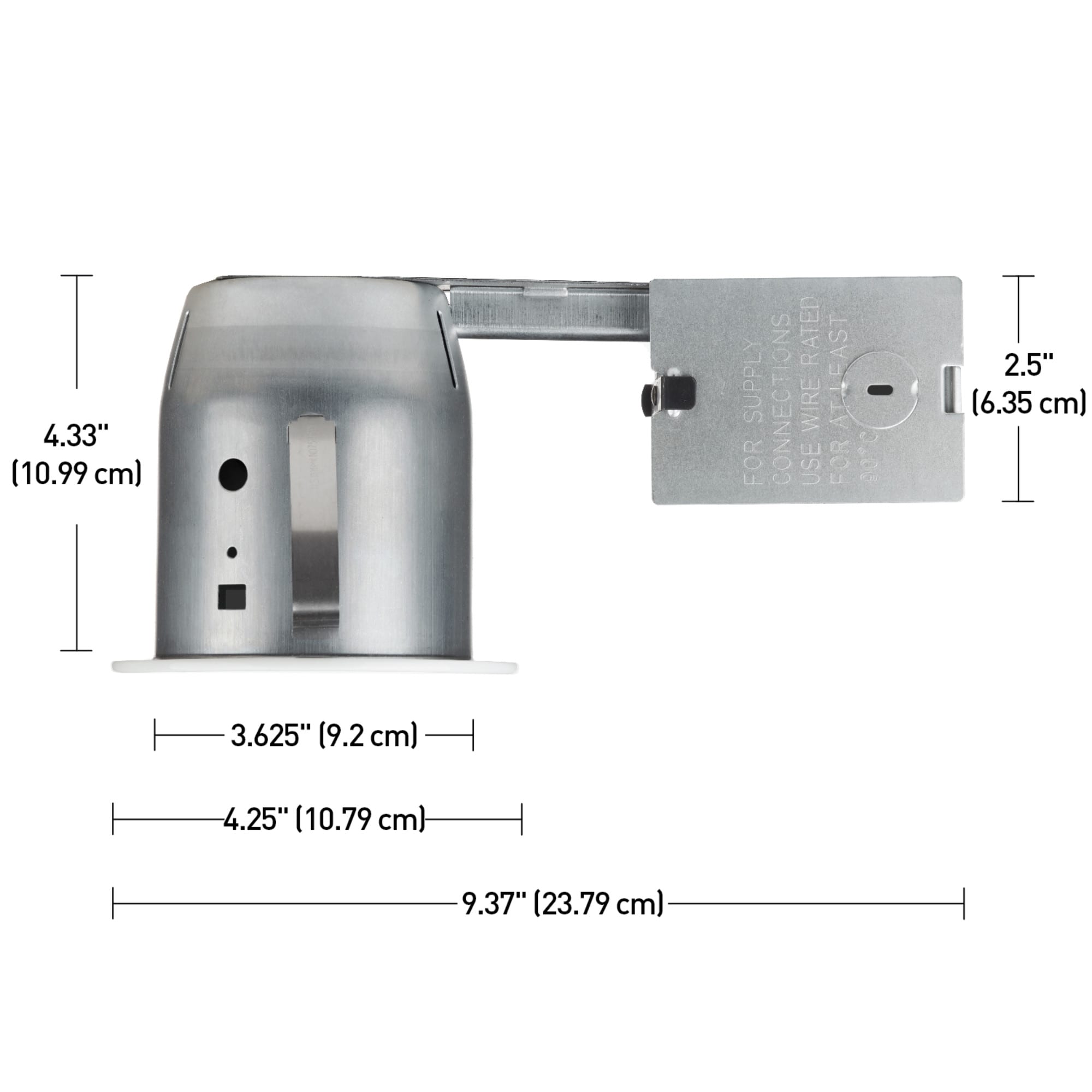4.567'' Dimmable IC Rated Recessed Lighting Kit