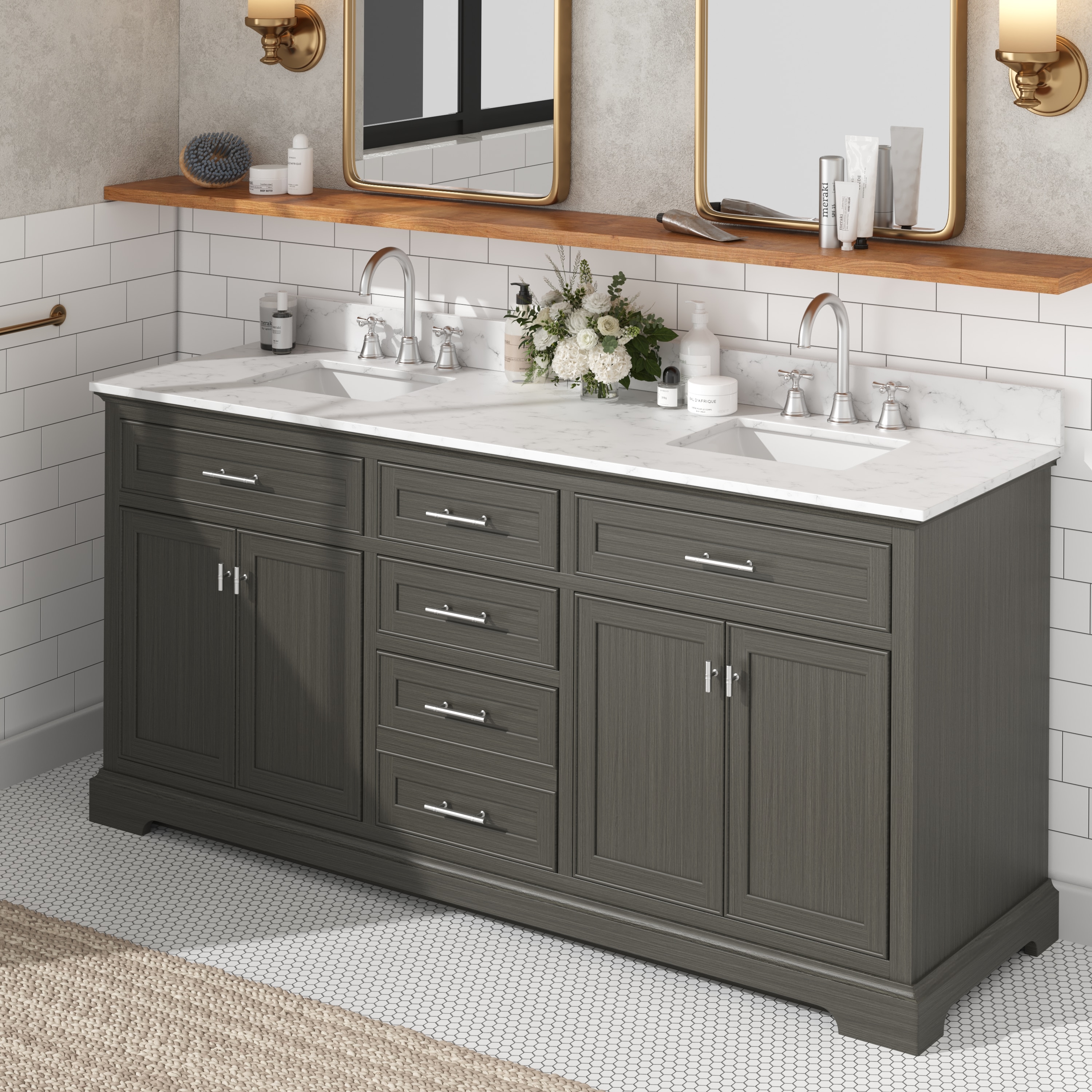 JEAREY JE-DXRZJSF-BU Bath-Vanity-Combo - View #2