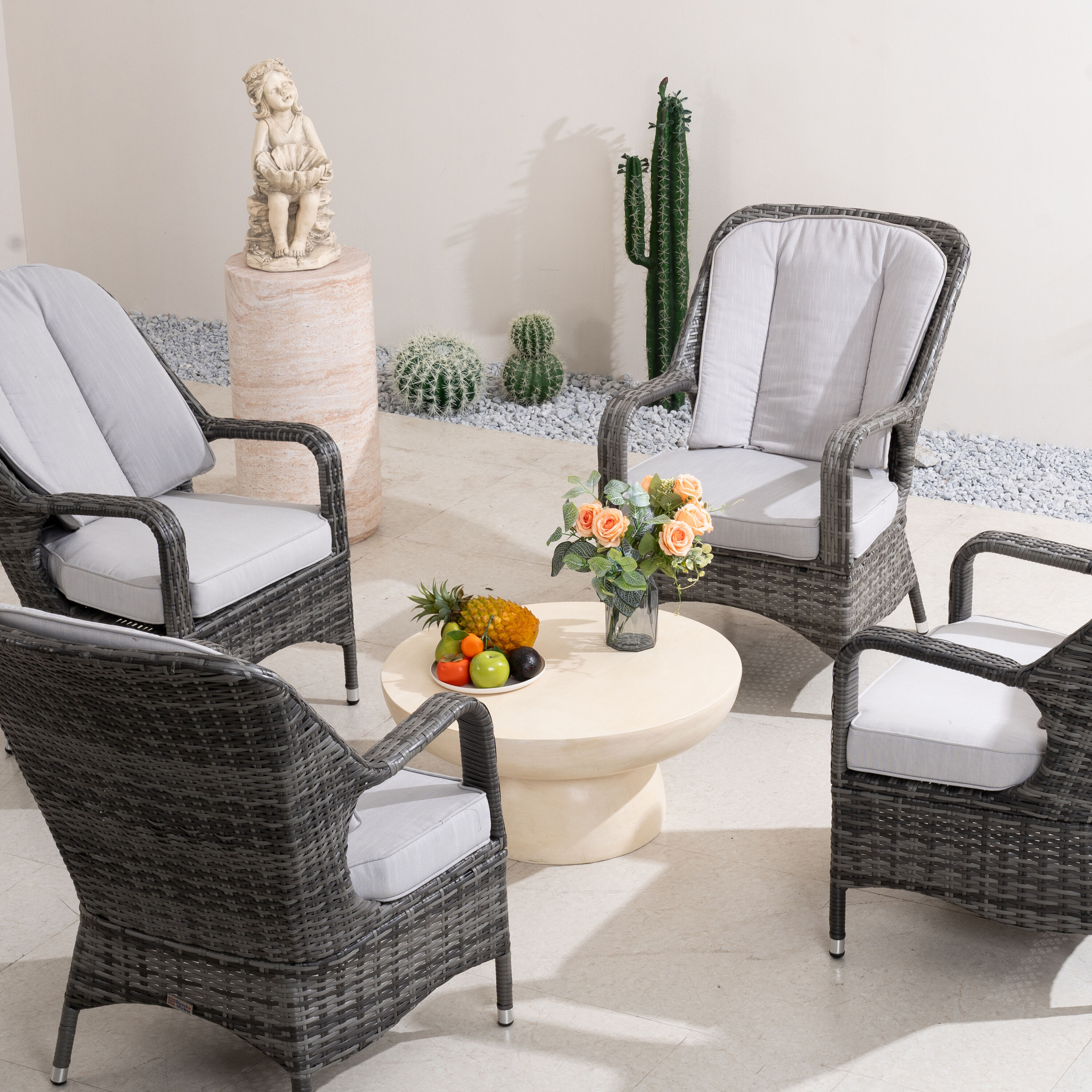 Direct Wicker DWT-240190BE&009G4 Patio-Dining-Sets - View #4