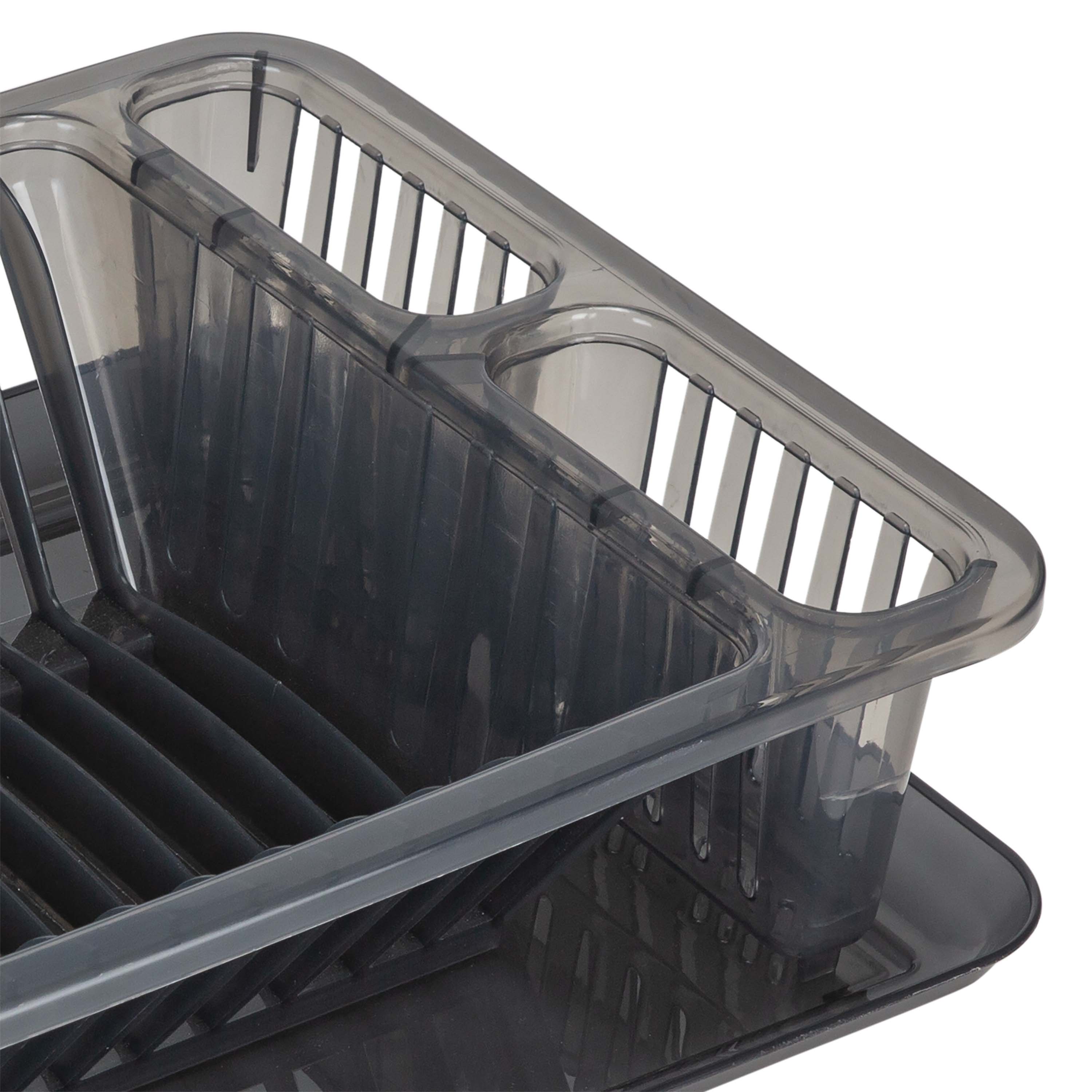 Kitchen Details 11.02-in W x 18.11-in L x 3.54-in H Polypropylene Dish Rack  and Drip Tray
