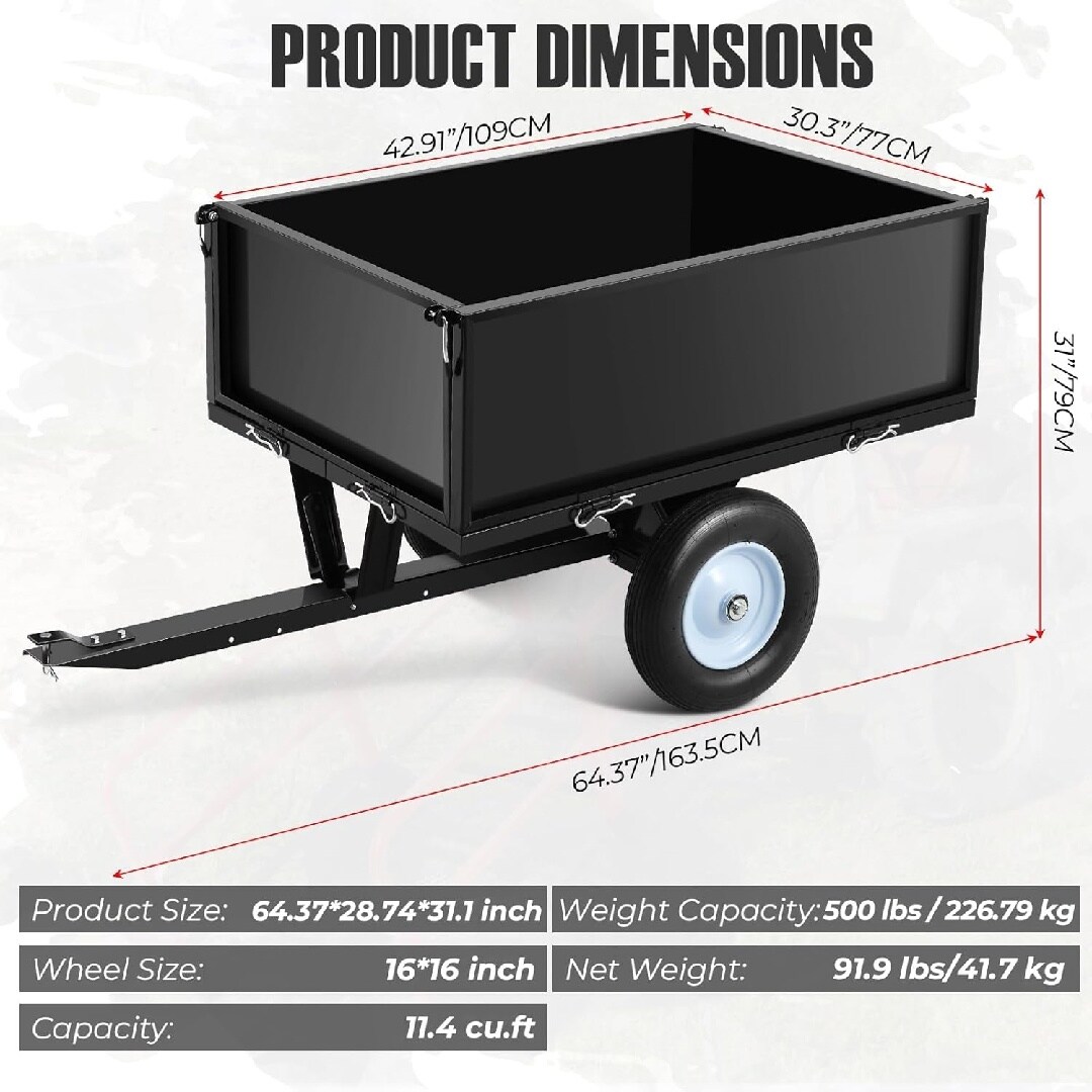 Qeetex KL-PHO-334QG59E Wheelbarrow-Yard-Cart - View #5