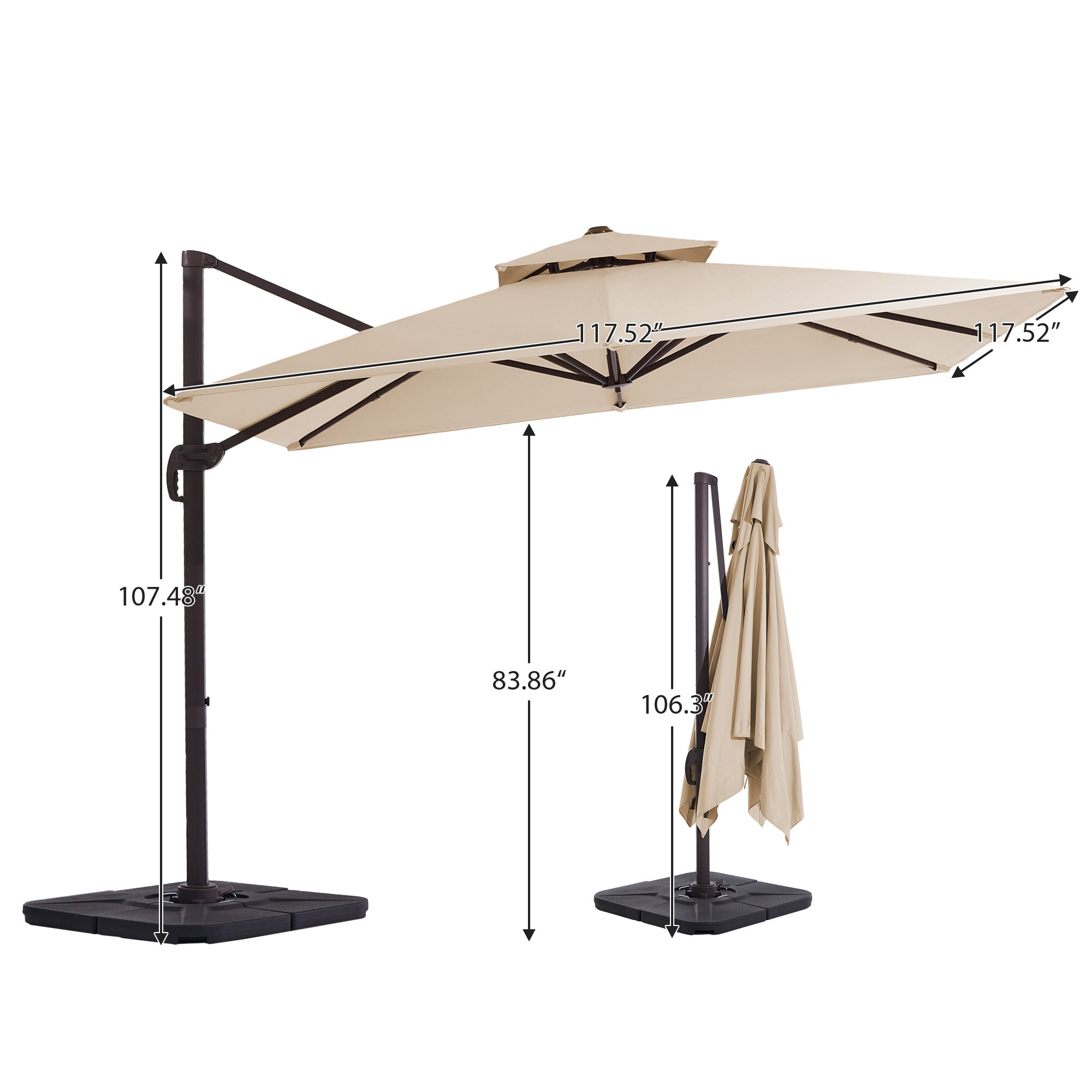 JEAREY JE-LKZLM-11X11FT-BE Umbrellas-2 - View #9