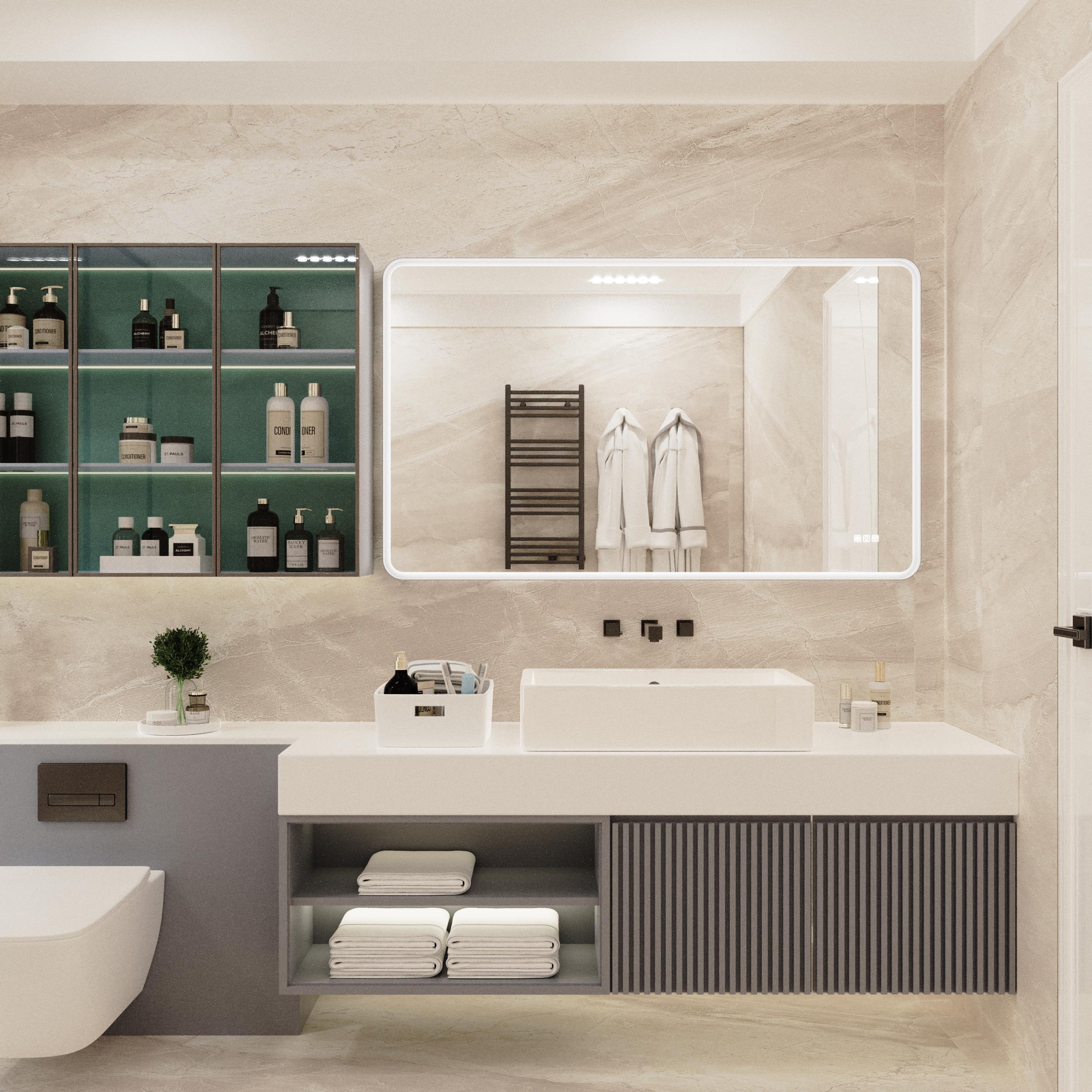 Bayfeve BF-195775-MIR Framed-Bath-Mirrors - View #3
