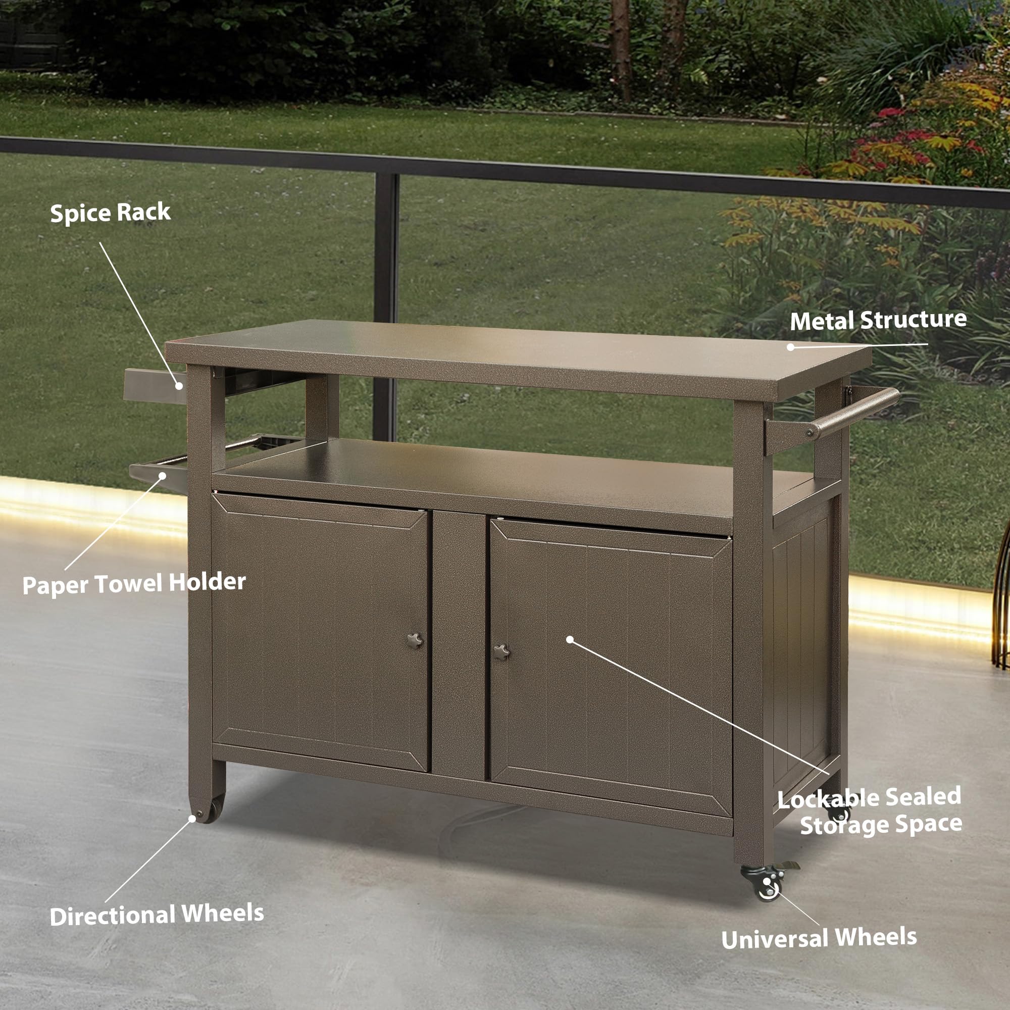 Siavonce XHP170173 Grill-Carts-Grill-Stands - View #3