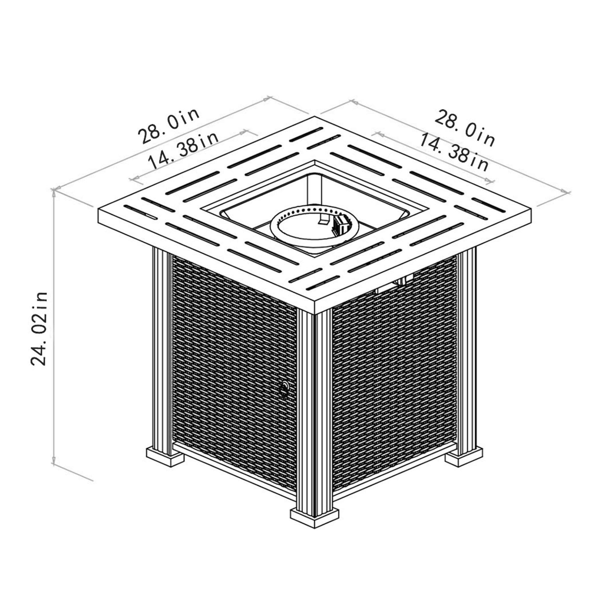 Dexmalle W853102853 Outdoor-Gas-Firepits - View #8