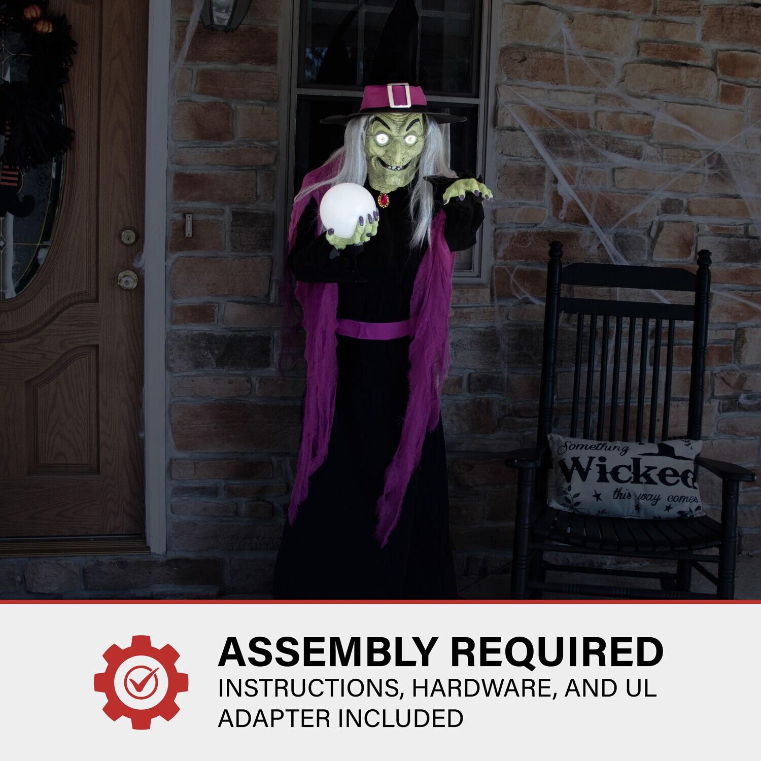 Haunted Hill Farm HHFTNWITCH-6FLSA Halloween-Animatronics - View #7