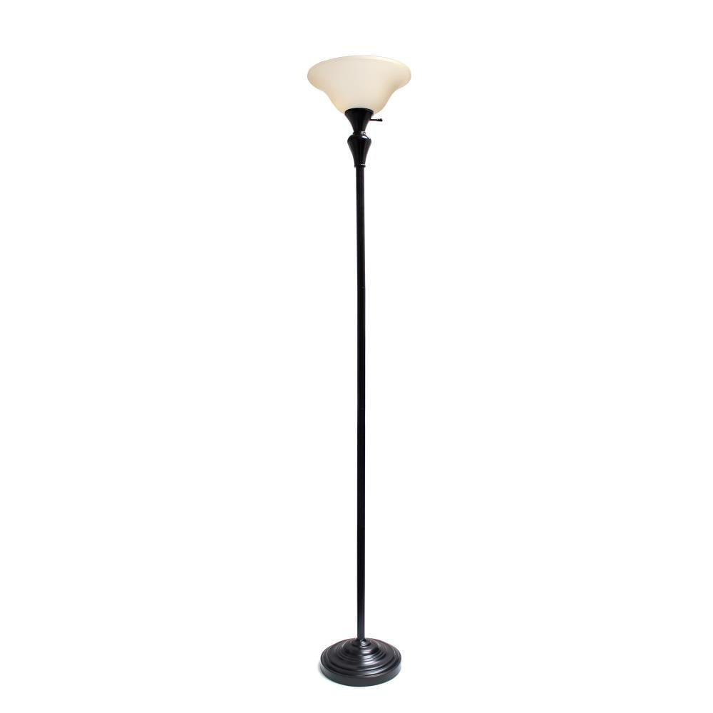 Elegant Designs 71 25 In Restoration Bronze Torchiere Floor Lamp At