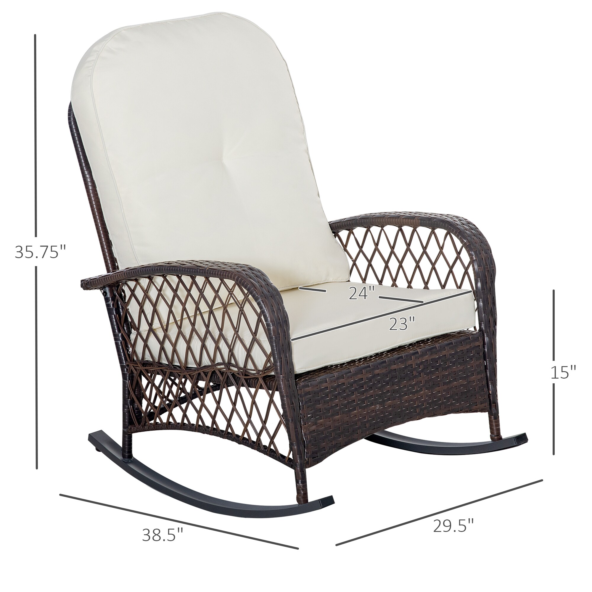 Outsunny 867-102CW Patio-Chairs - View #3